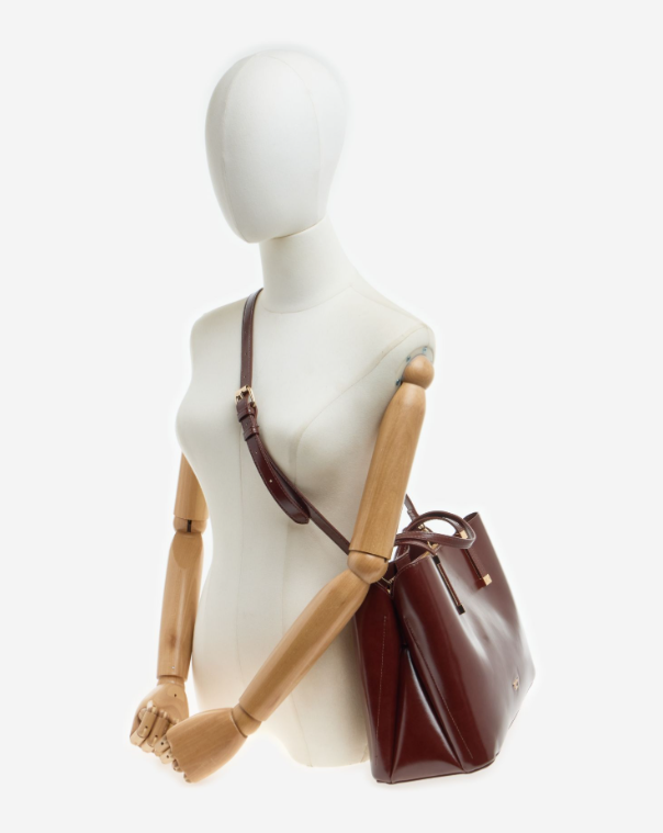 DUNE Burgundy Shoulder Bag with Long Strap