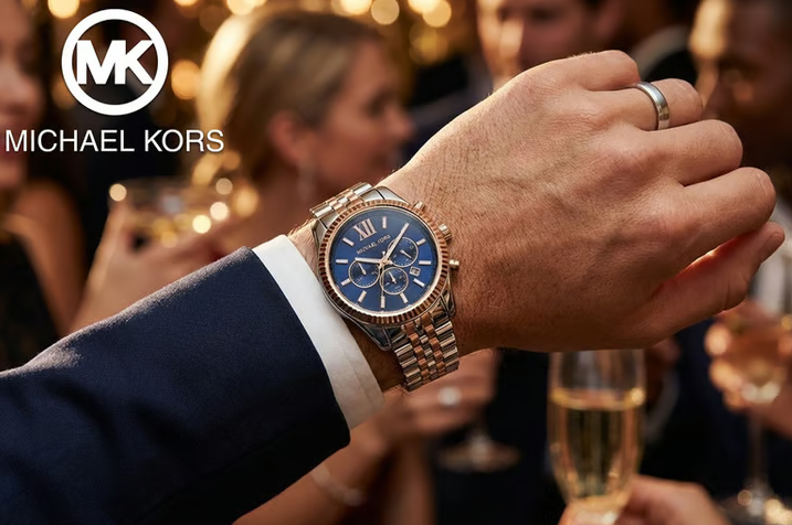 Michael Kors Chronograph Men's Watch with Stainless Steel Strap