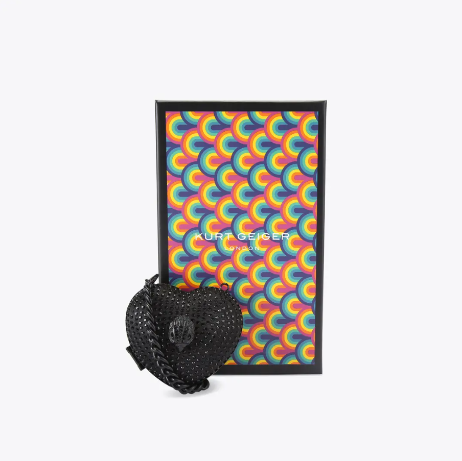 Kurt Geiger KG Micro Heart Clutch Bag