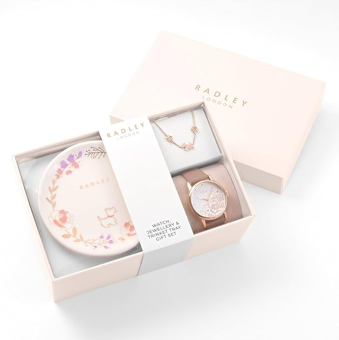 Womens Heart Trinket Set and Watch