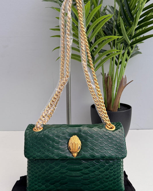 KG Kensington Crossbody Bag In Dark Green