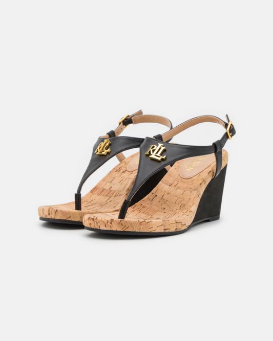 Ralph Lauren T-Bar Wedge Sandal