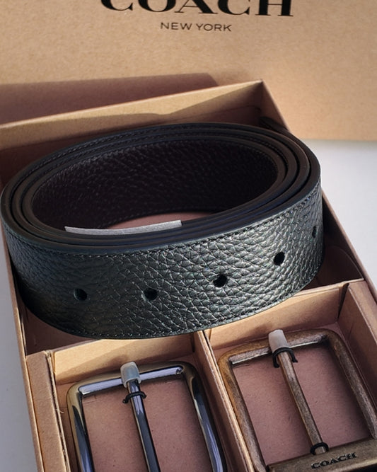 COACH Reversible Belt with 2 buckles