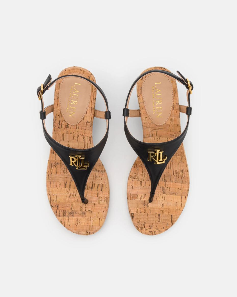 Ralph Lauren T-Bar Wedge Sandal
