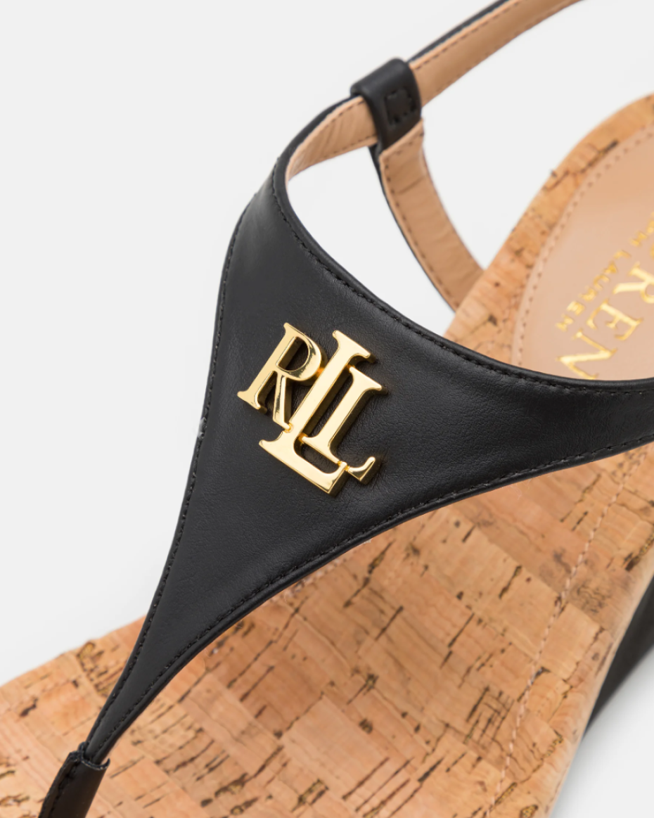 Ralph Lauren T-Bar Wedge Sandal