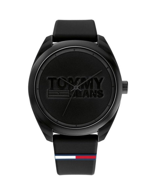Tommy Hilfiger watch with silicone strap in black