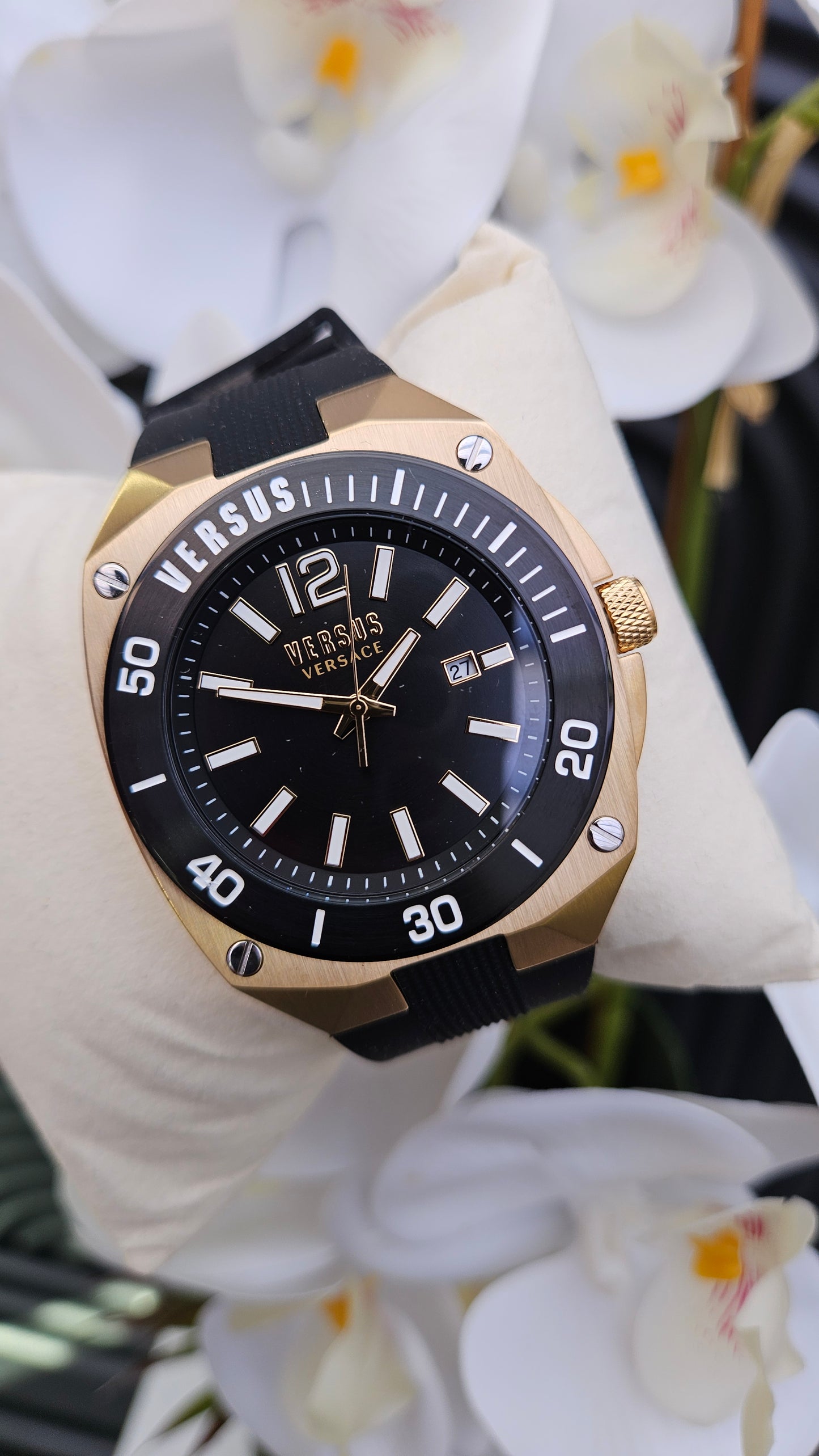 Versus Versace Silicon Strap Watch
