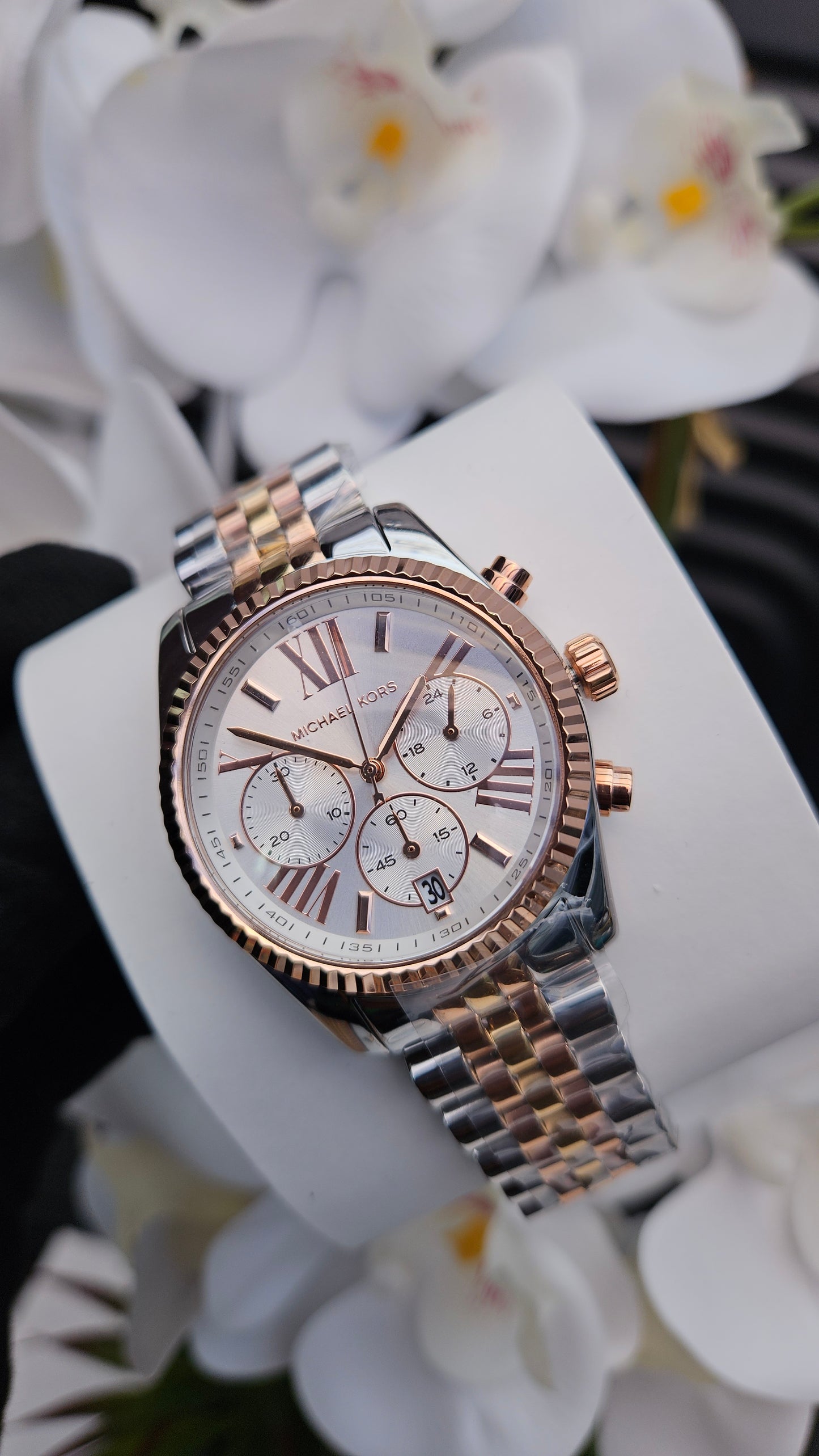 MK Three Tone Watch for Ladies - Authentic Retail Product