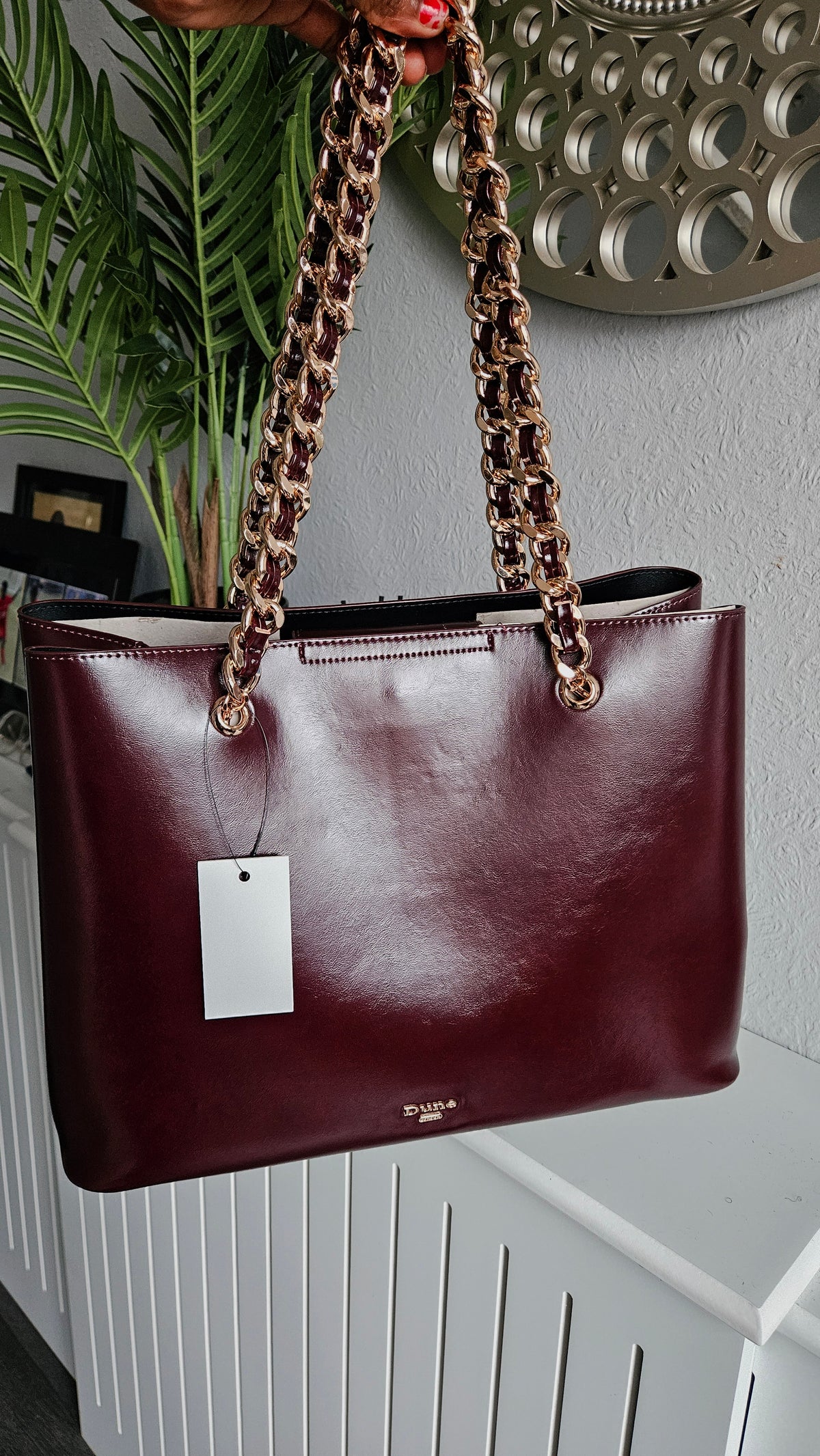 DUNE Burgundy Shoulder Bag
