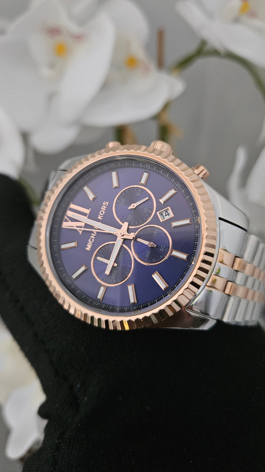 MK Chronograph Men's Watch with Stainless Steel Strap
