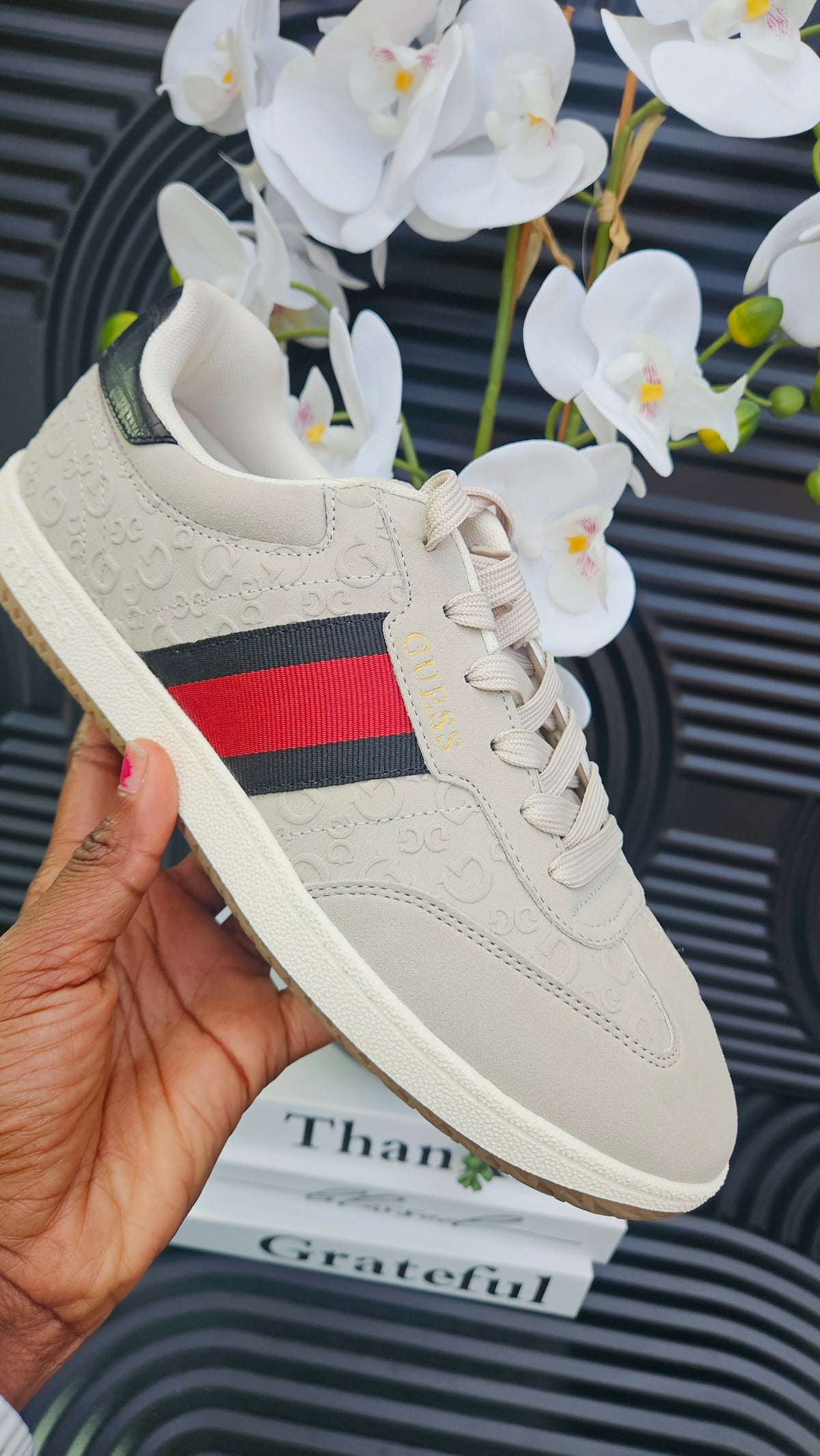 GUESS Striped G Sneaker - Authentic Retail Product