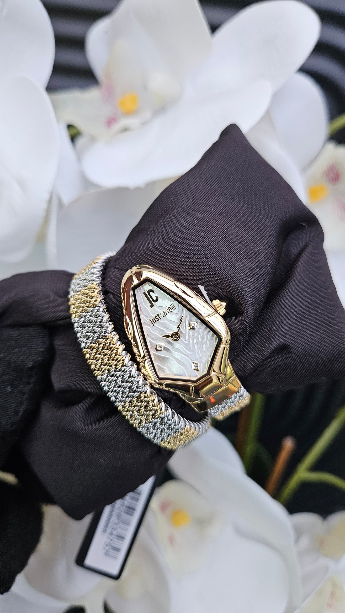 Just Cavalli Dual Tone Wrap Watch- Authentic Retail Product