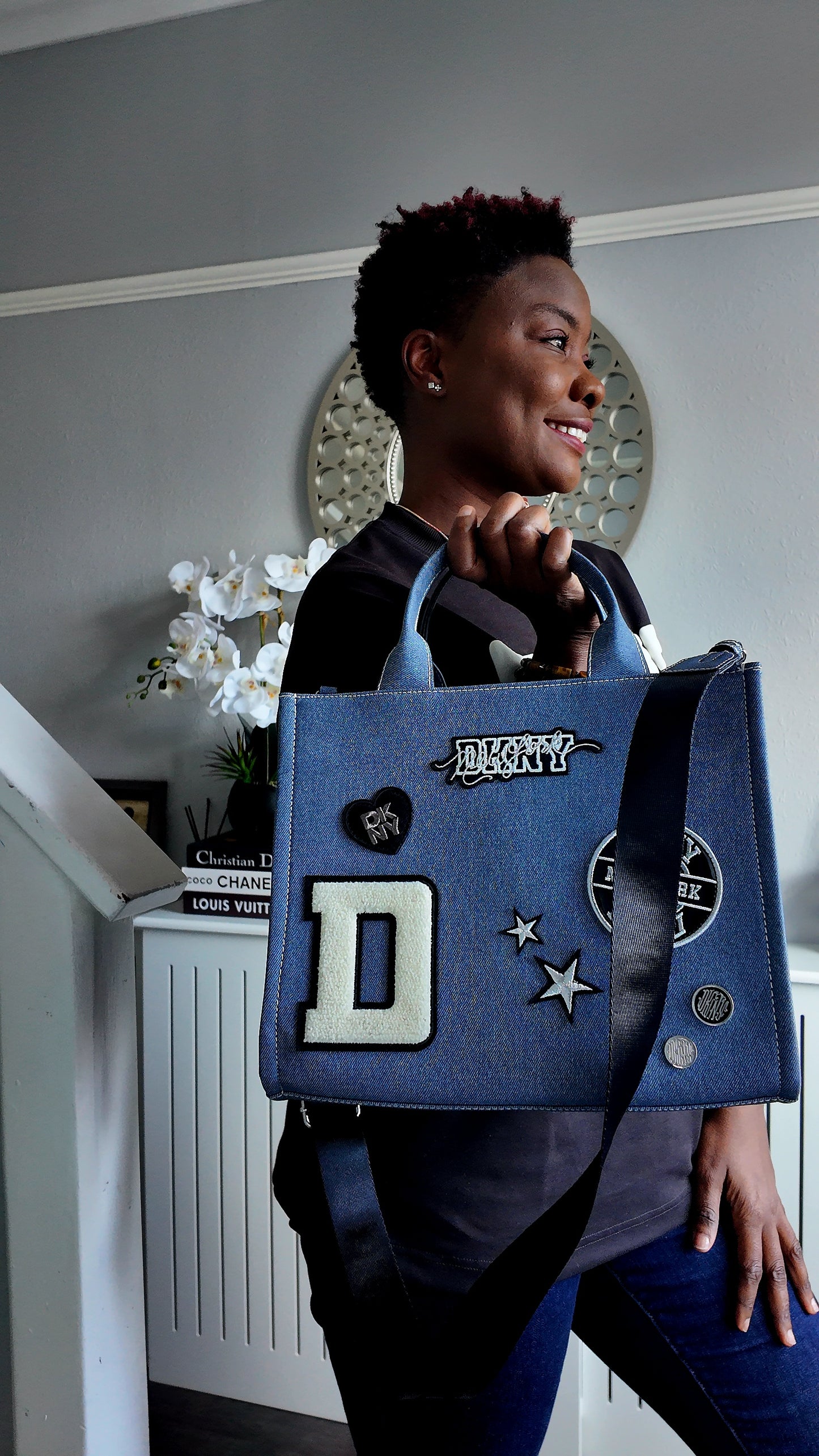 DKNY Blue Denim Bag
