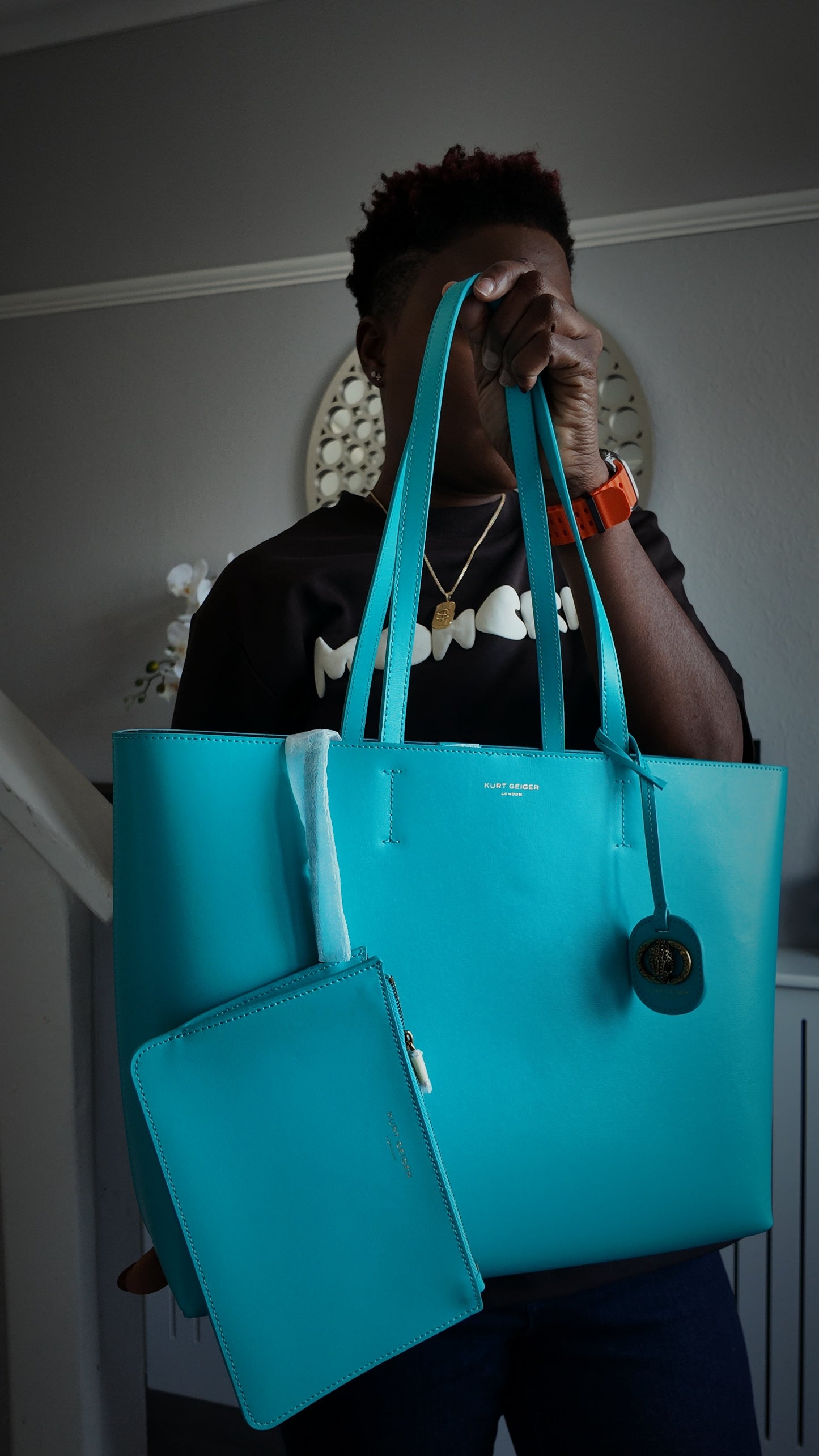 Kurt Geiger KG Leather Shopper Bag