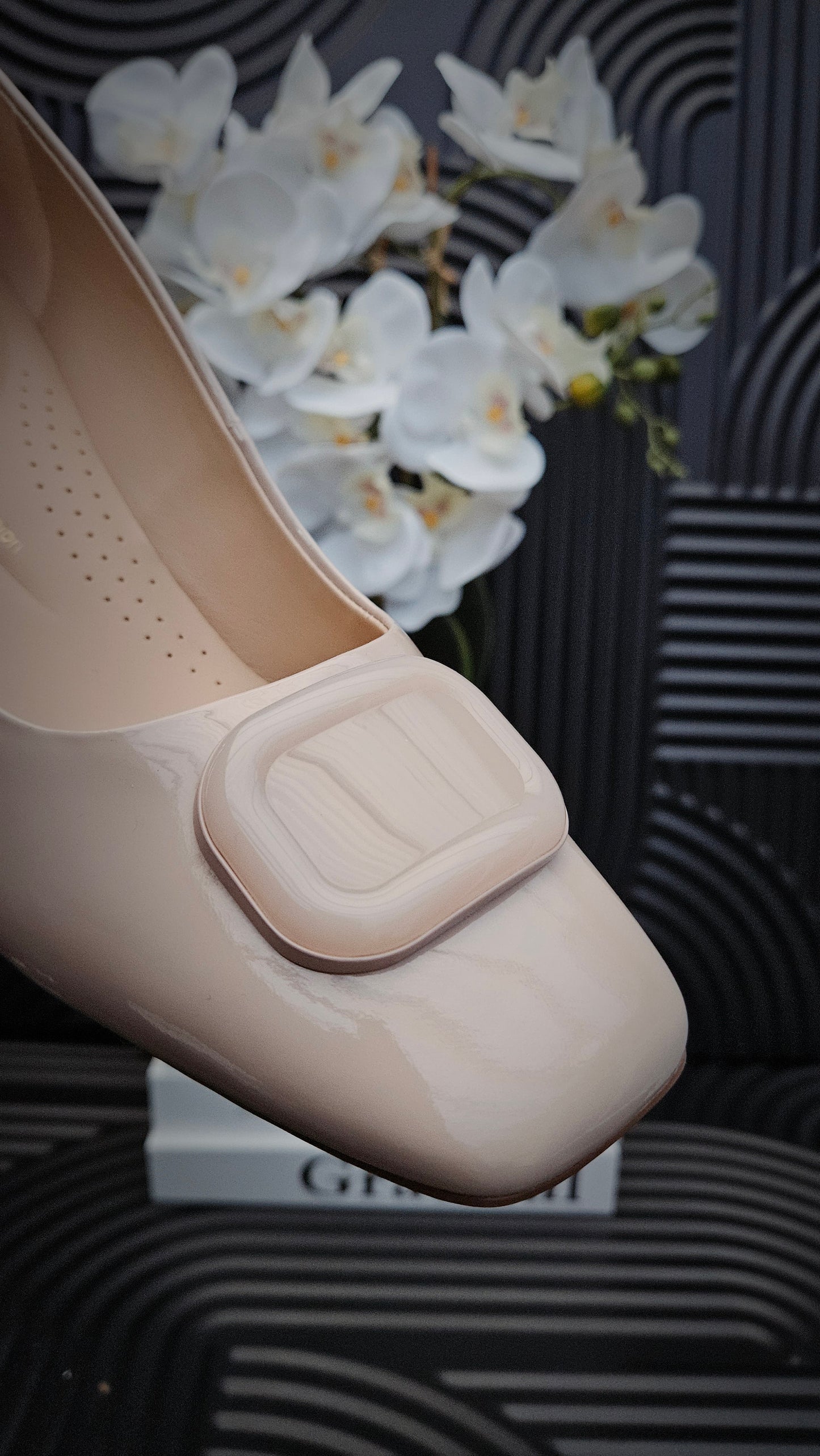 Nude Block heel Shoes for Ladies