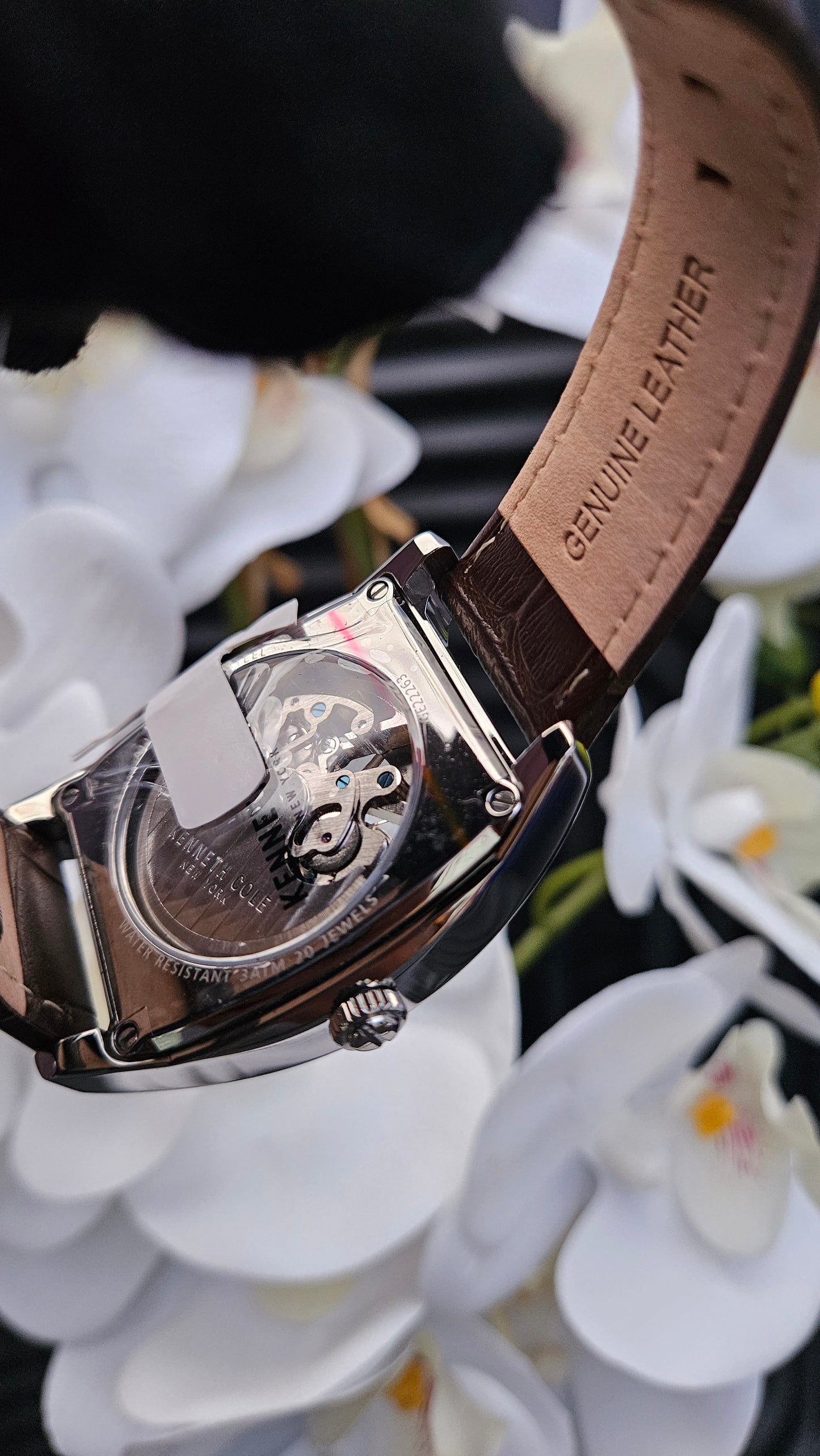 Kenneth Cole Brown Leather Automatic Watch