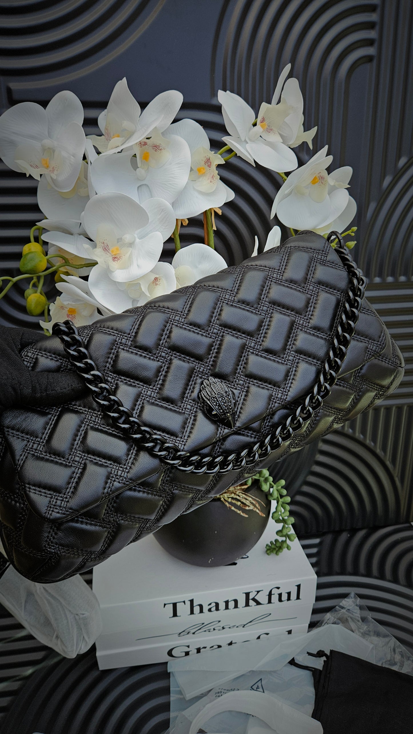 Kurt Geiger KG Leather Drench bag