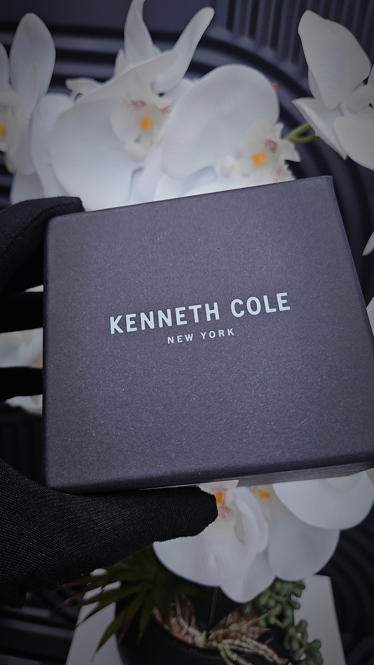 Kenneth Cole Navy & Gunmetal Tone Automatic Skeleton Watch