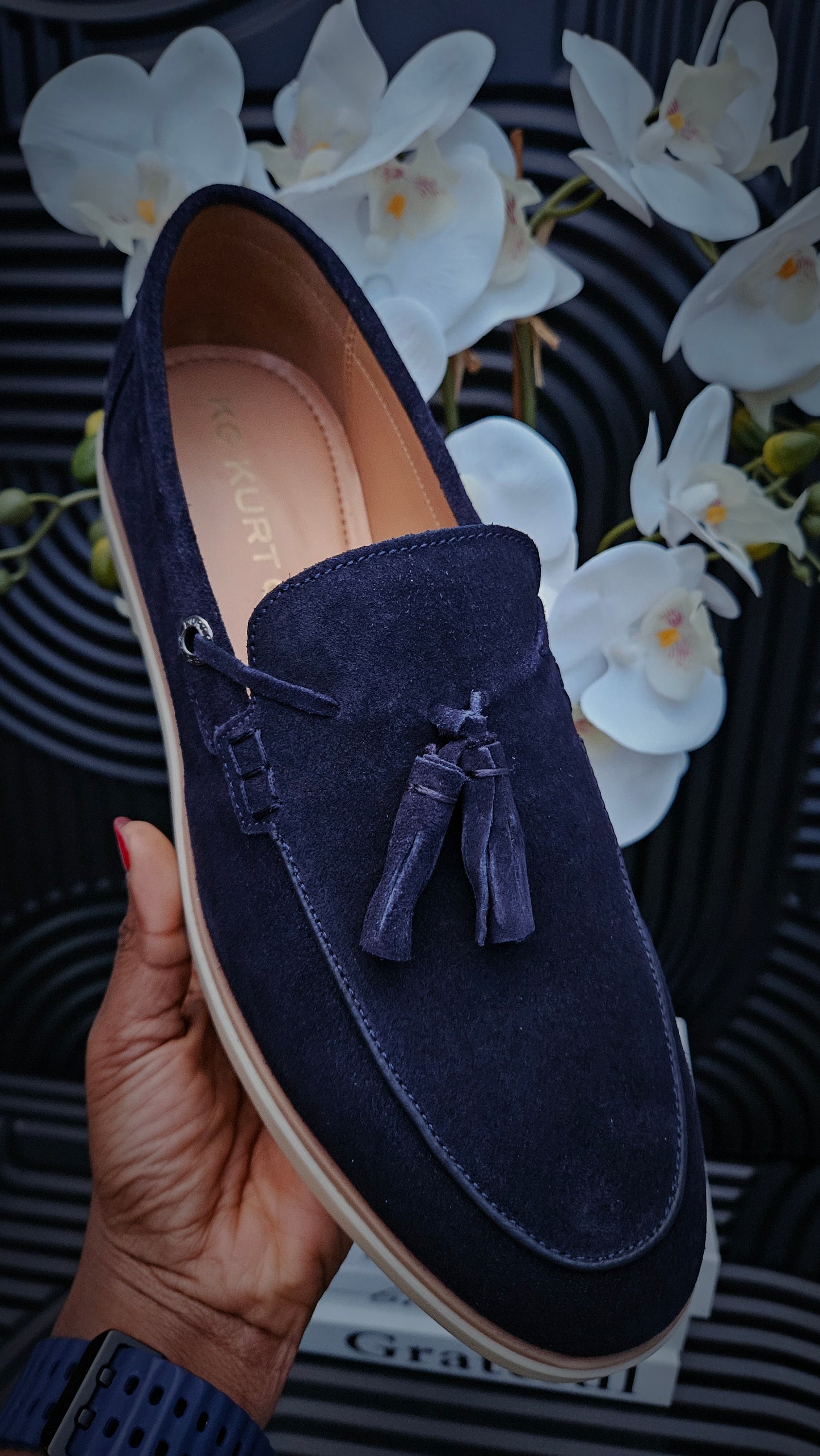 Kurt Geiger KG Navy Loafers for men