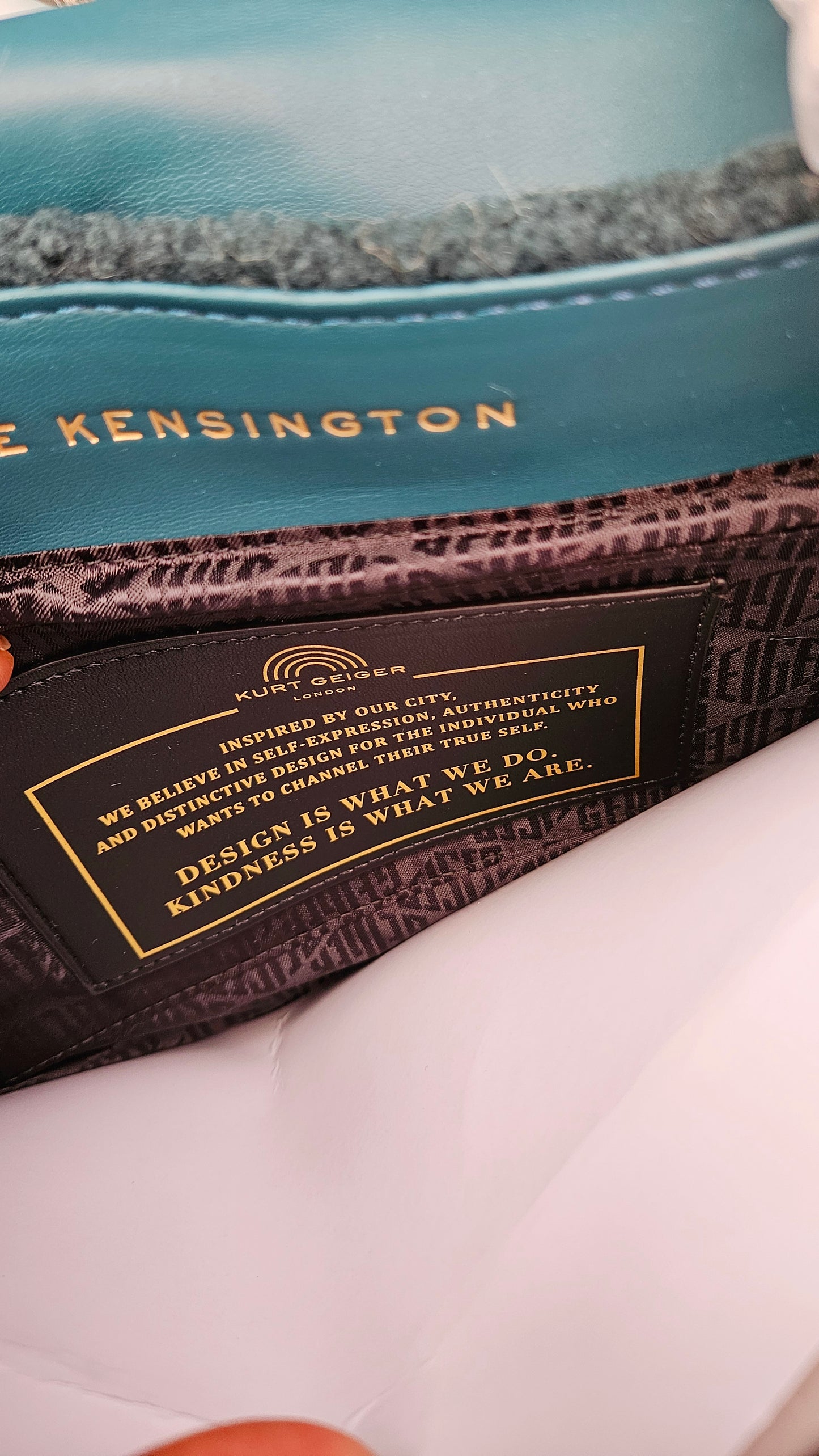 XXL Fur Detail Bag Kurt Geiger KG - Authentic Retail Product