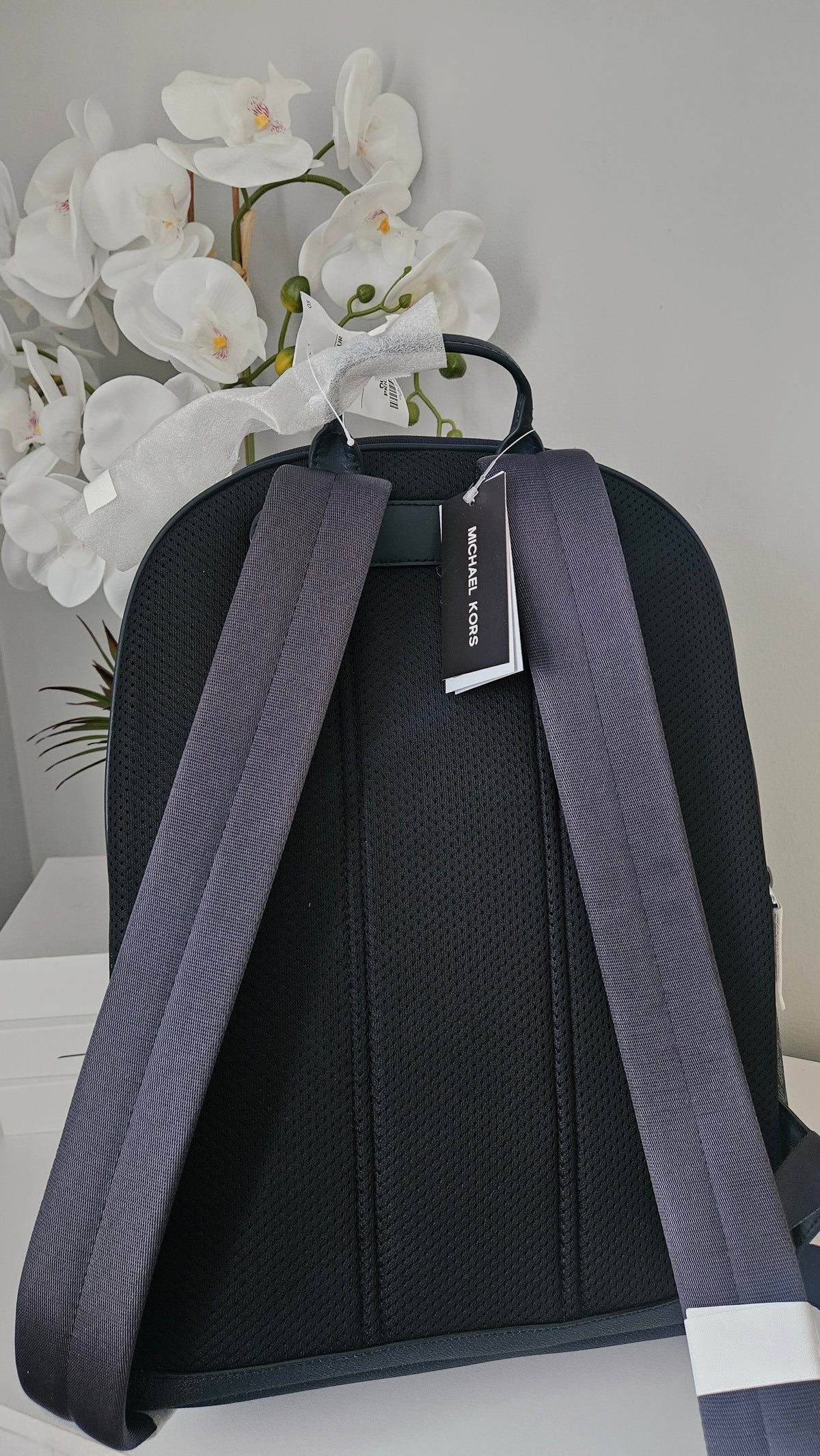 MICHAEL KORS Navy Logo Backpack