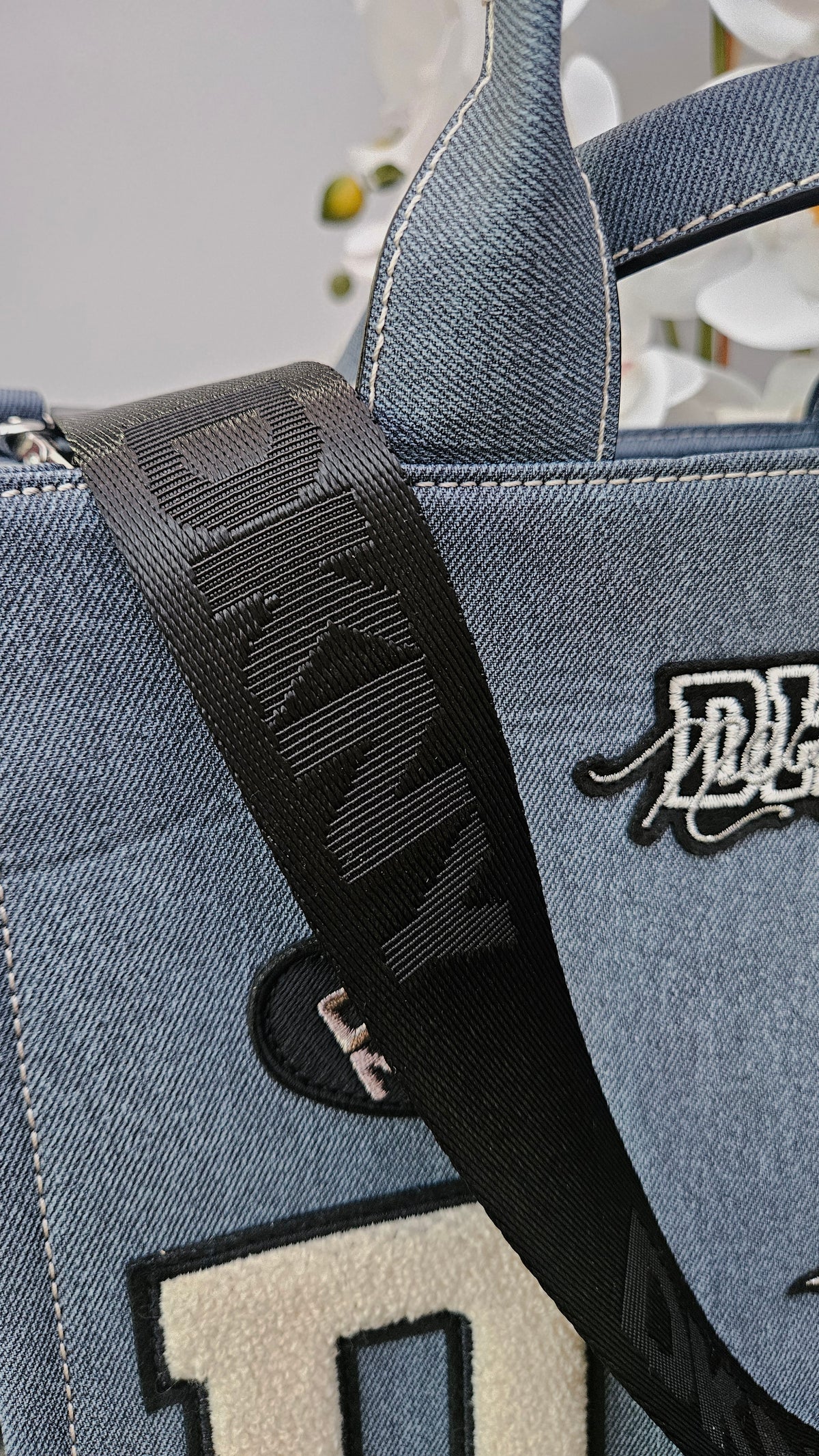 DKNY Blue Denim Bag