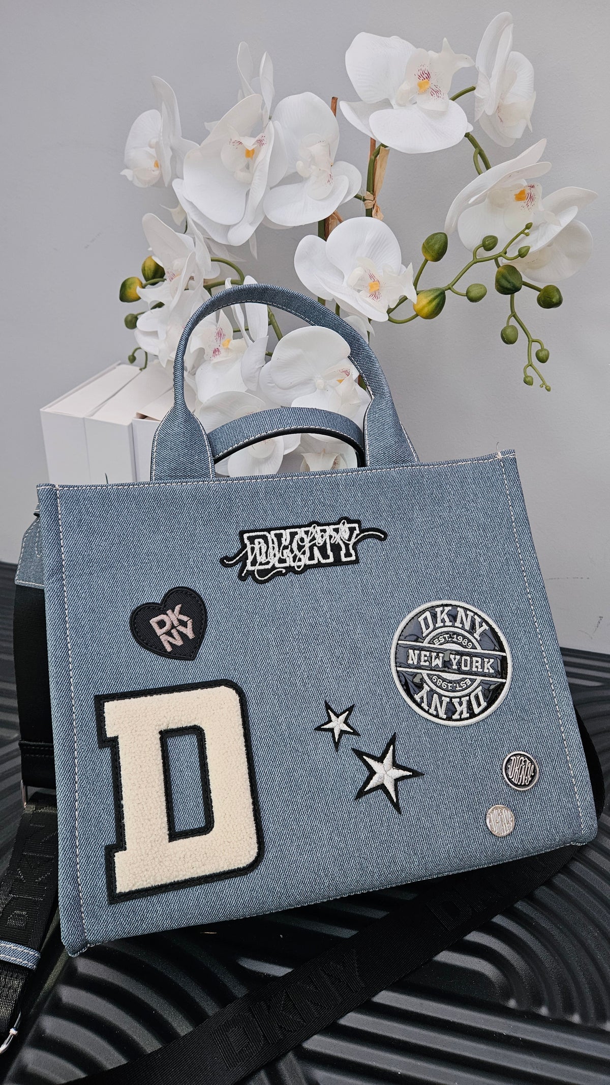 DKNY Blue Denim Bag