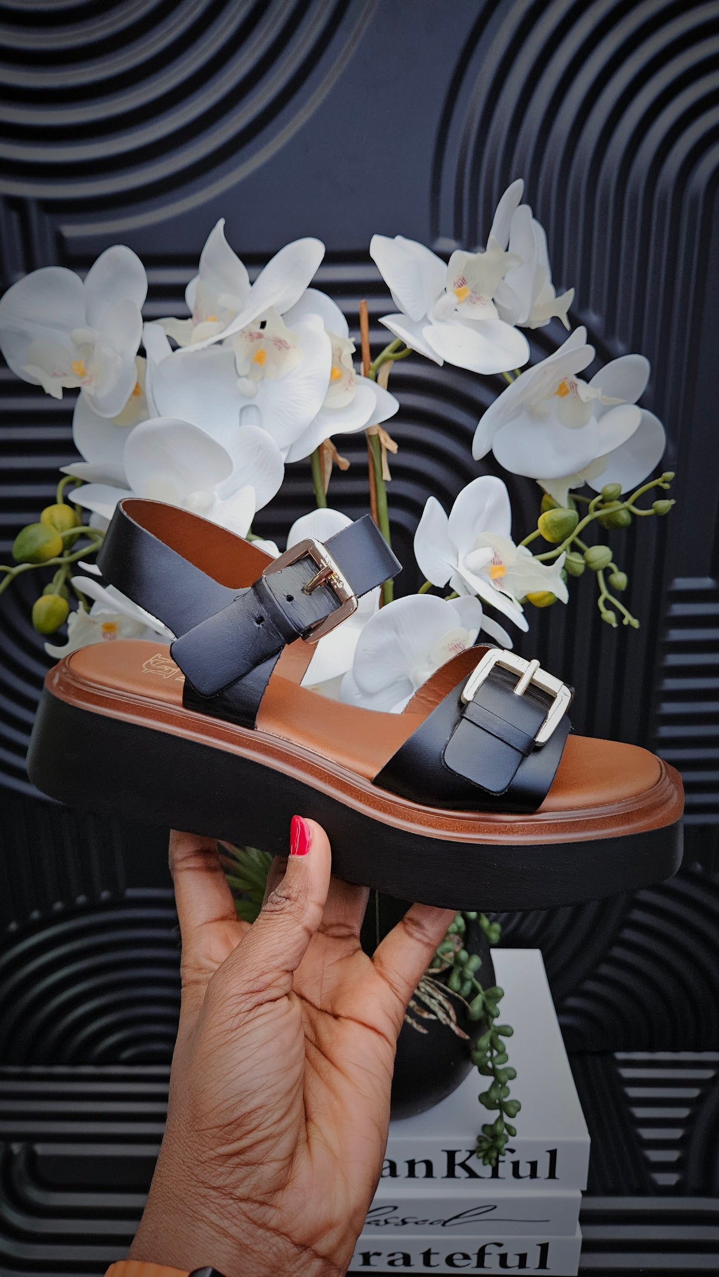DUNE Casual Sandals in Black