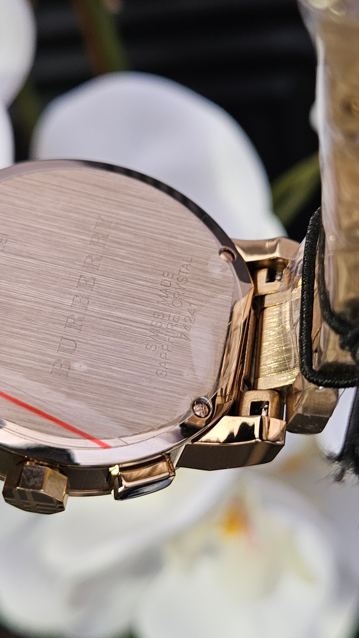 Burberry UNISEX Gold Tone Chronograph 38mm Watch