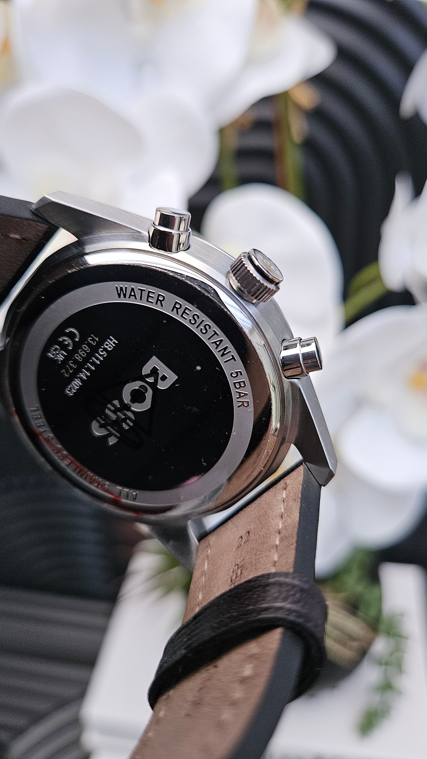 H.B Mens Leather Watch