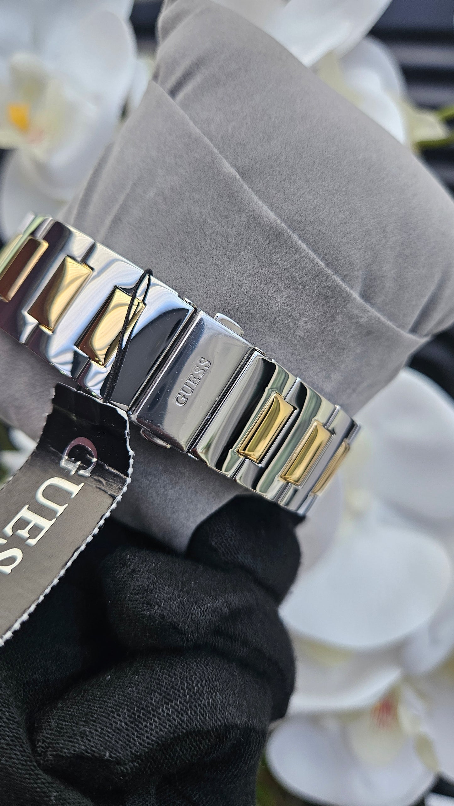 Guess Dual Tone Bracelet Watch