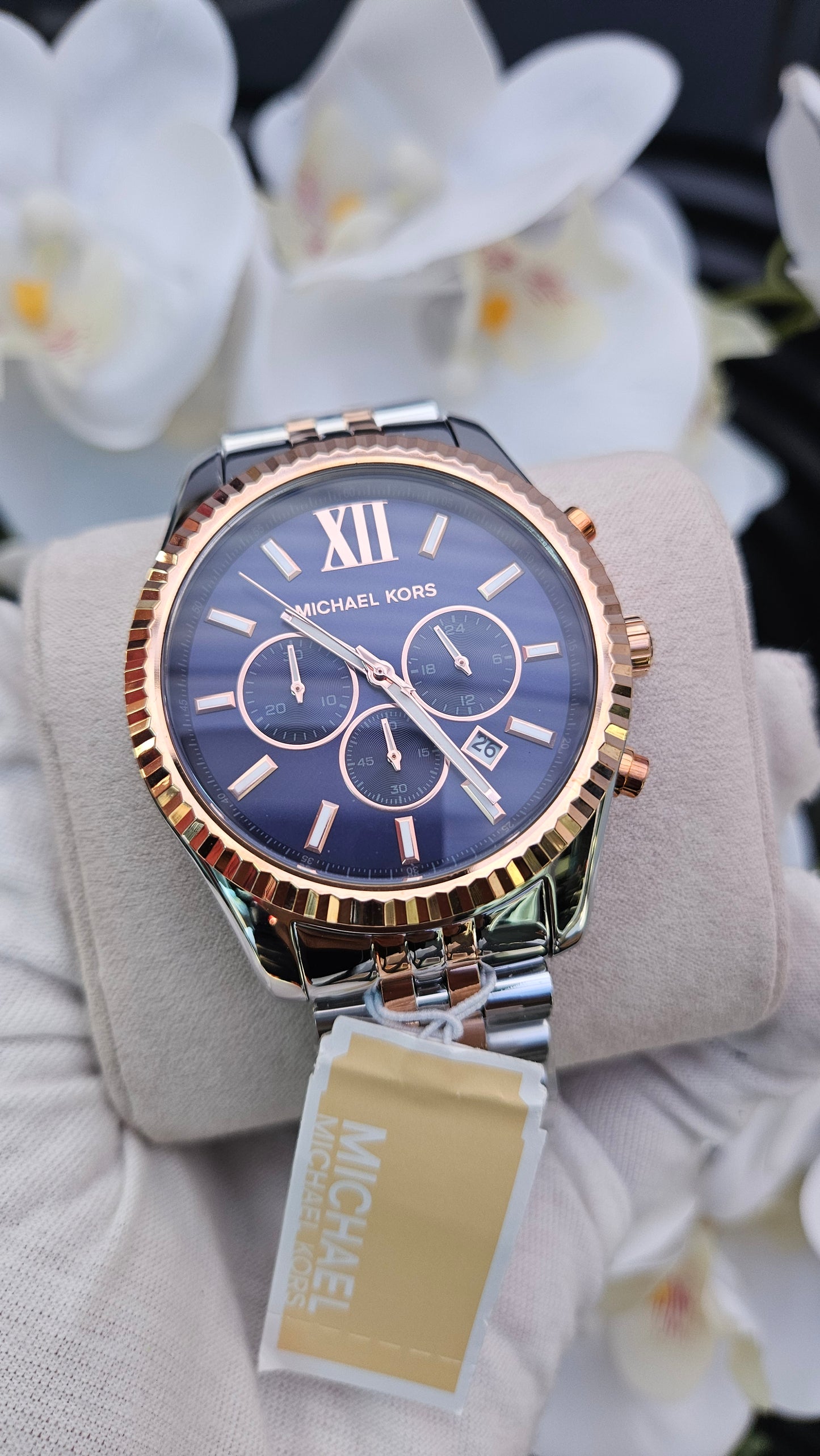 Michael Kors Chronograph Men's Watch with Stainless Steel Strap