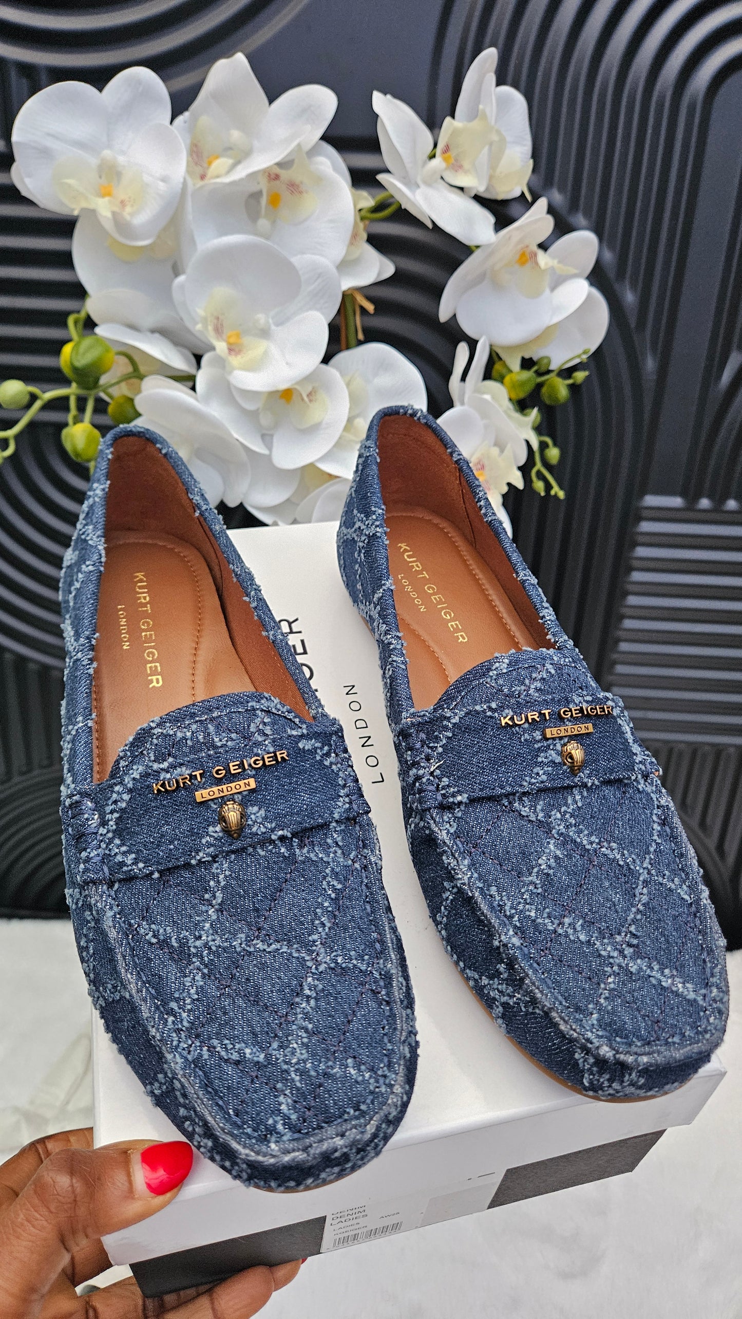 Kurt Geiger KG Denim Loafers for Ladies