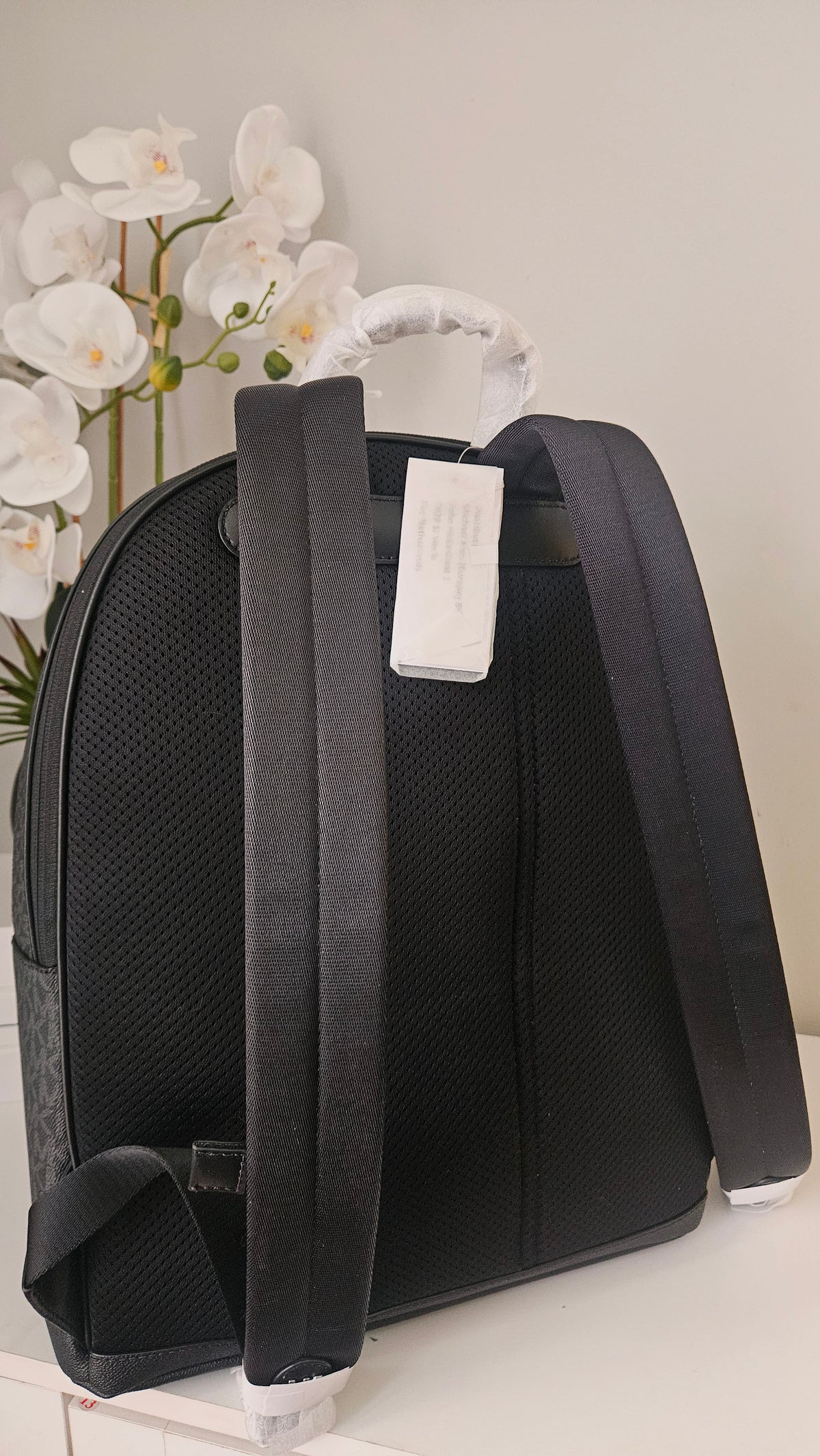 MICHAEL KORS Black Logo Backpack - Authentic Retail Product