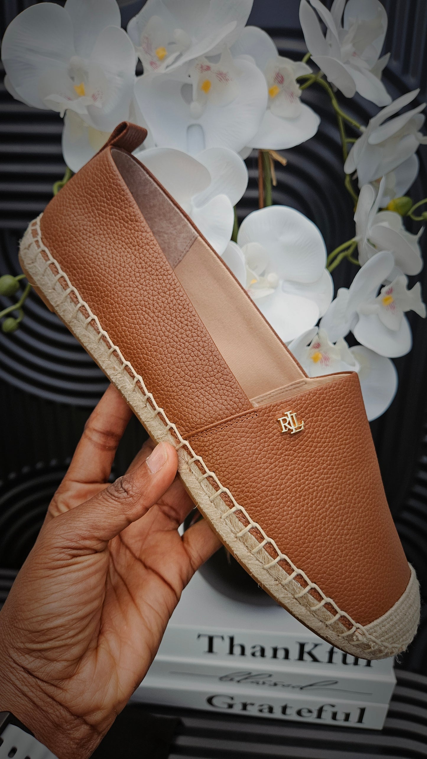 RL Espadrilles for Ladies in Brown- Authentic Retail Product