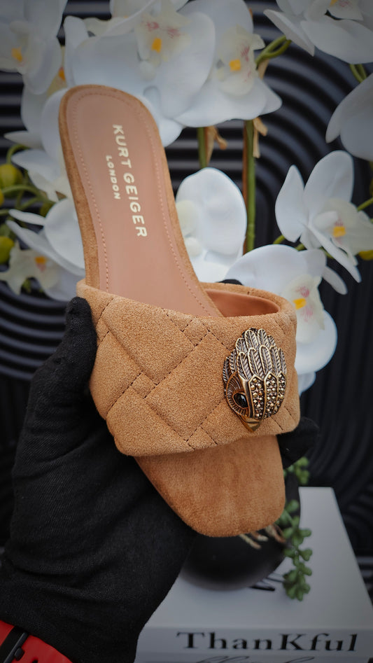 Kurt Geiger KG Camel flat sandal