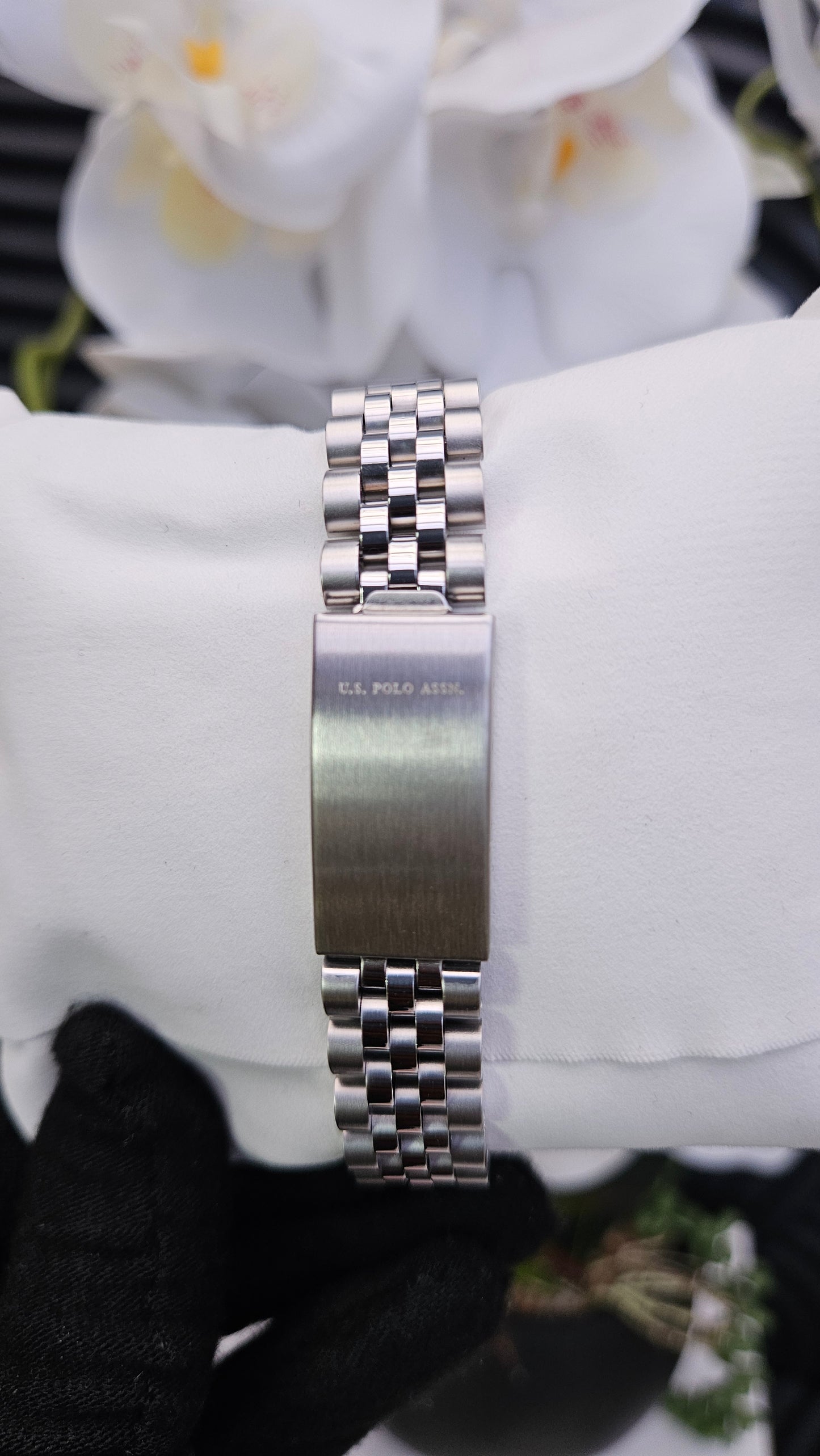 US Polo Assn Stainless Steel Blue Face Water Resistant Watch - Authentic Retail Product