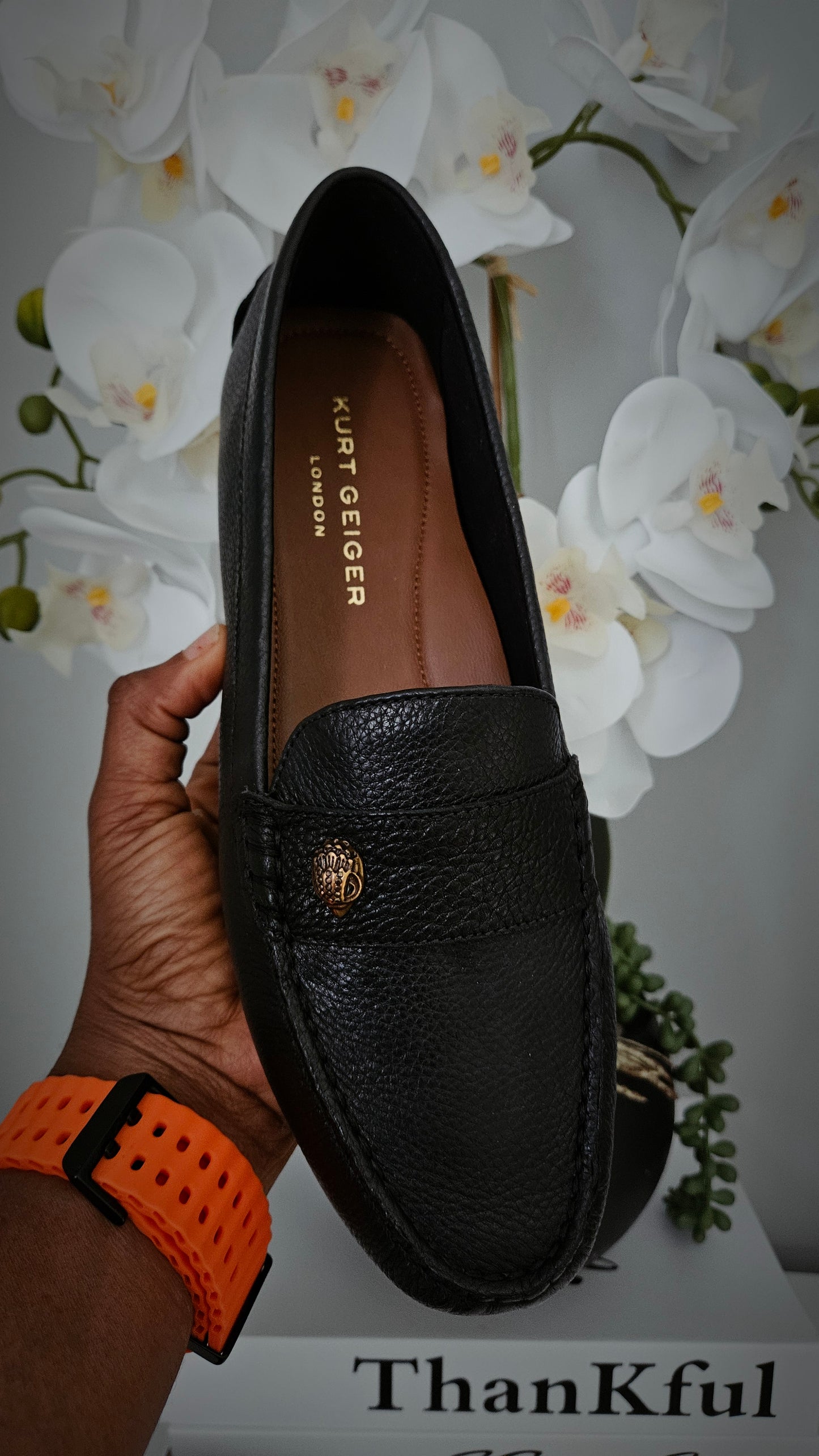 Kurt Geiger KG Black Leather Loafers