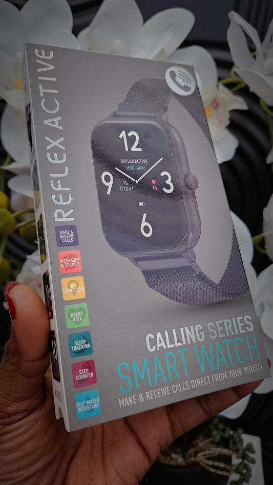 R.A  Black Mesh Bracelet Smart watch