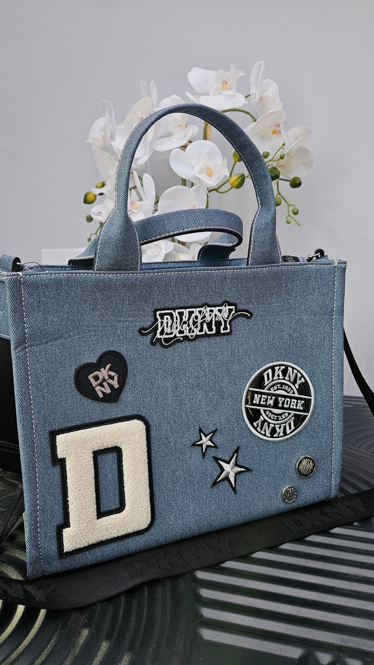 DKNY Blue Denim Bag