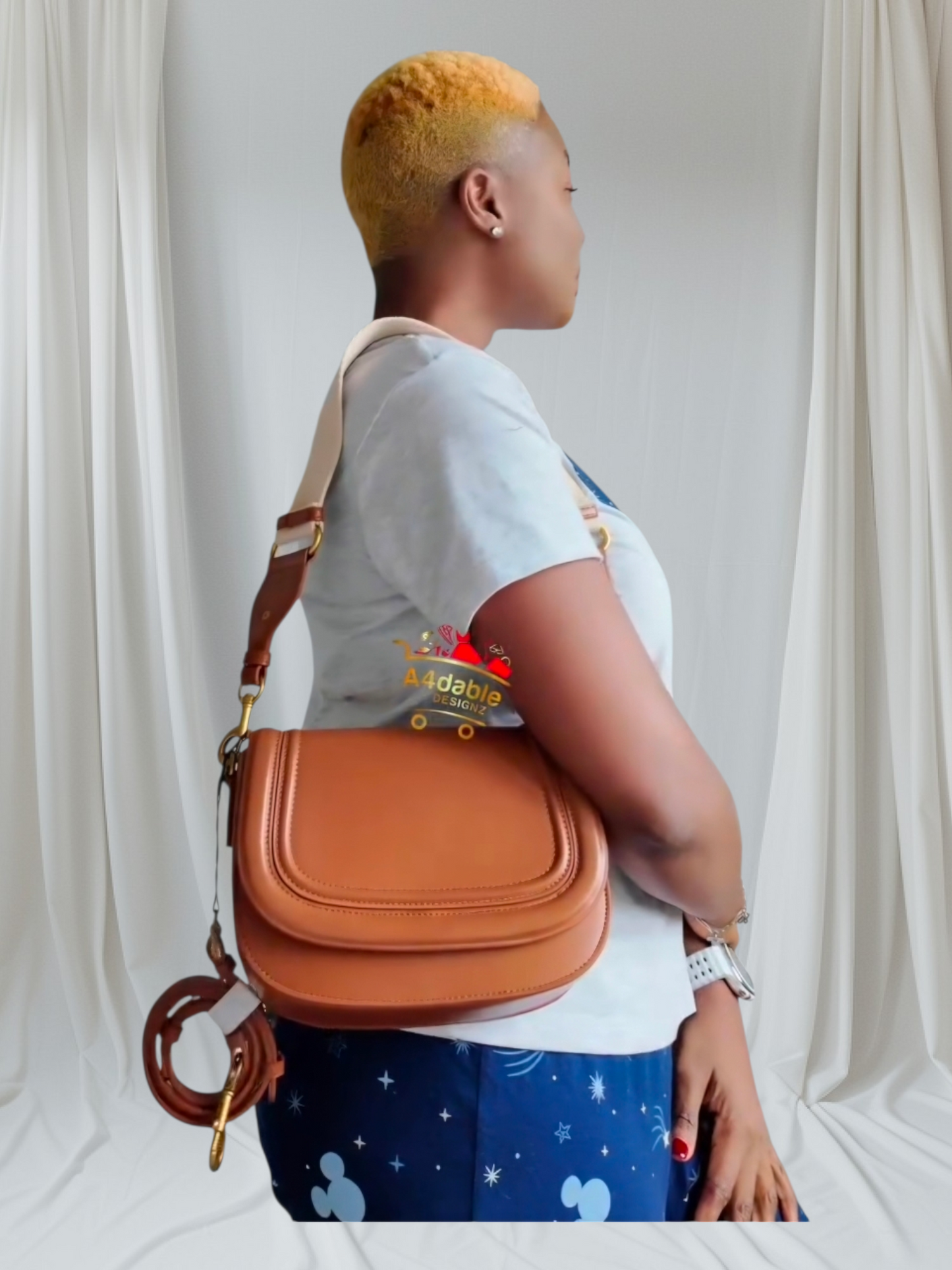 Cross Body Bag with 2 strap options