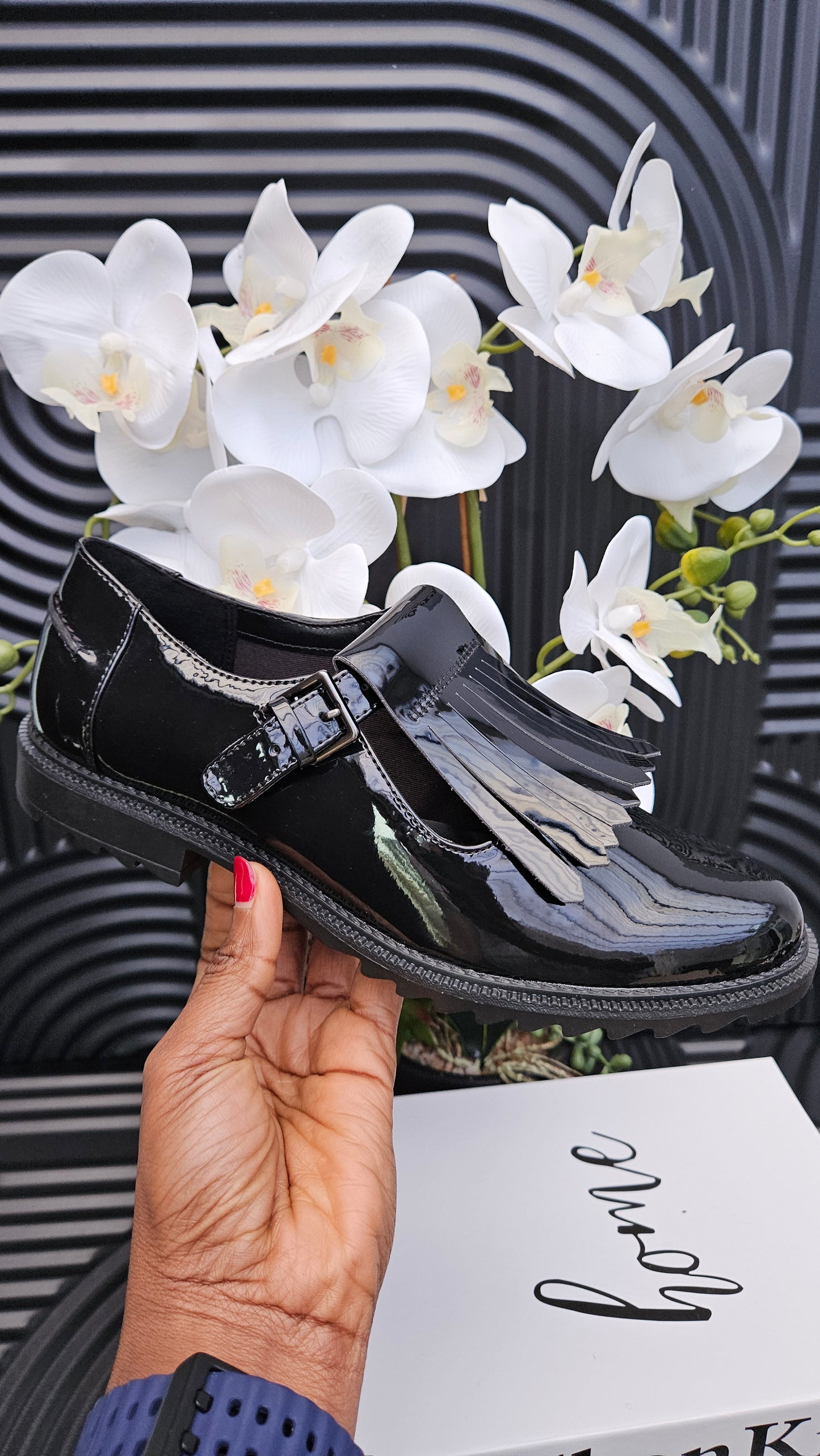 Black Patent Shoes for Ladies