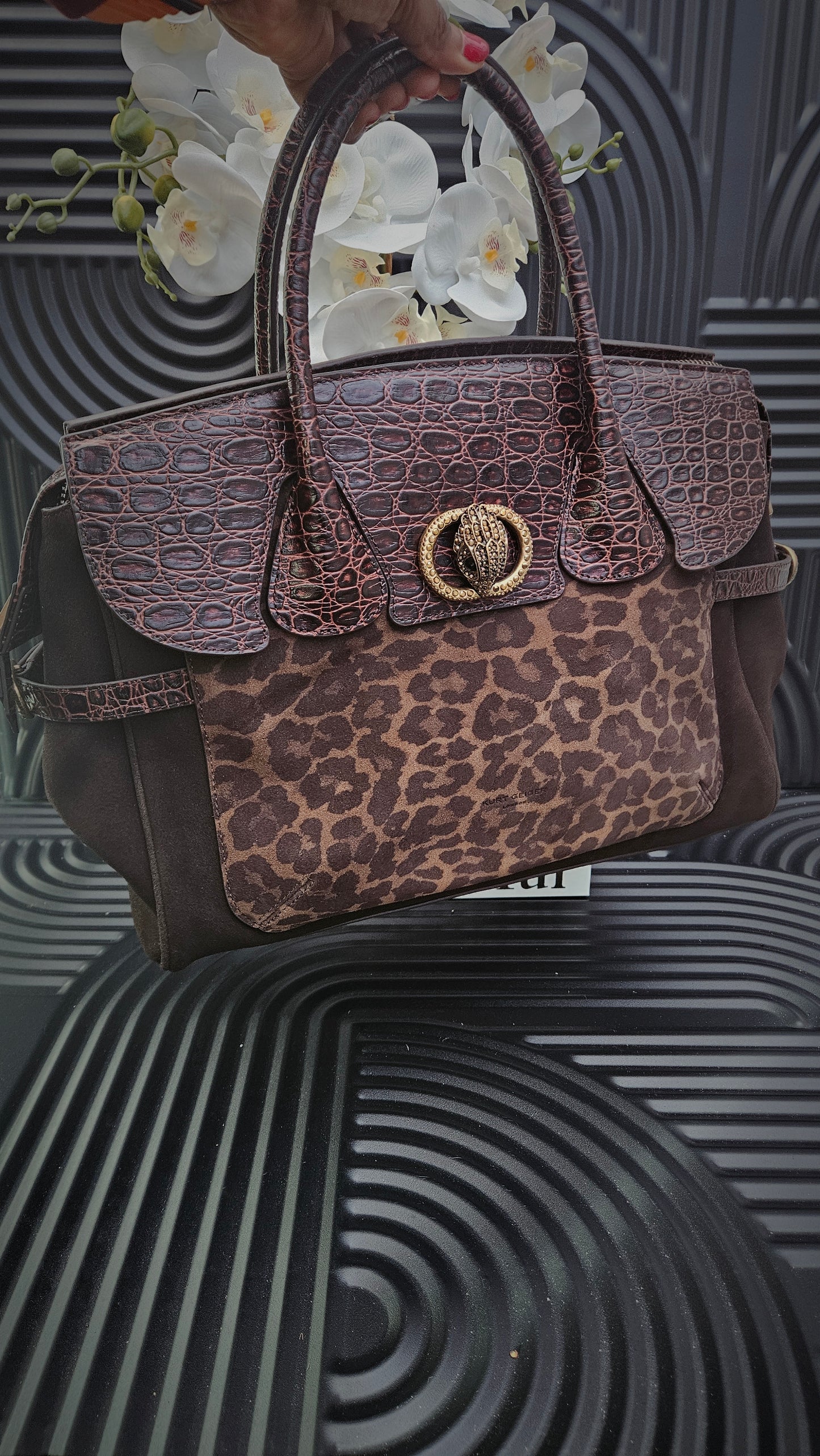 Kurt Geiger KG Large Print Tote Bag
