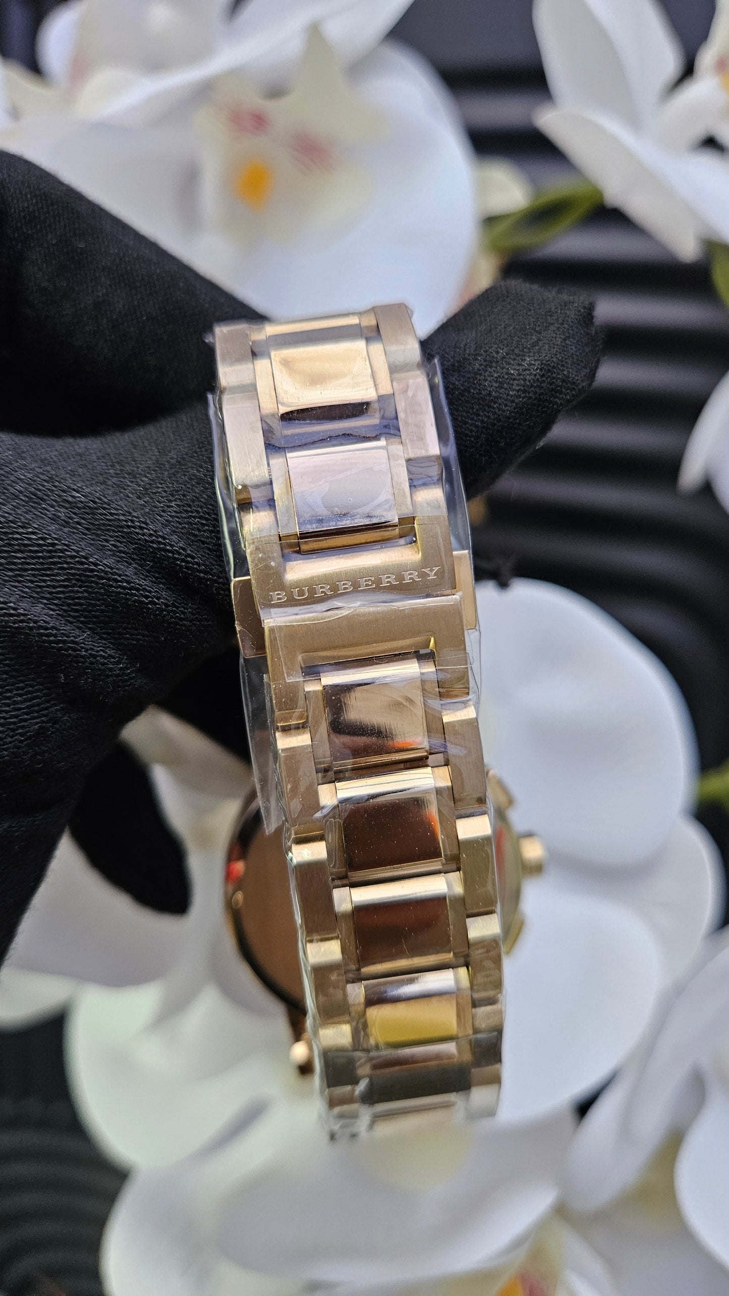 Burberry UNISEX Gold Tone Chronograph 38mm Watch