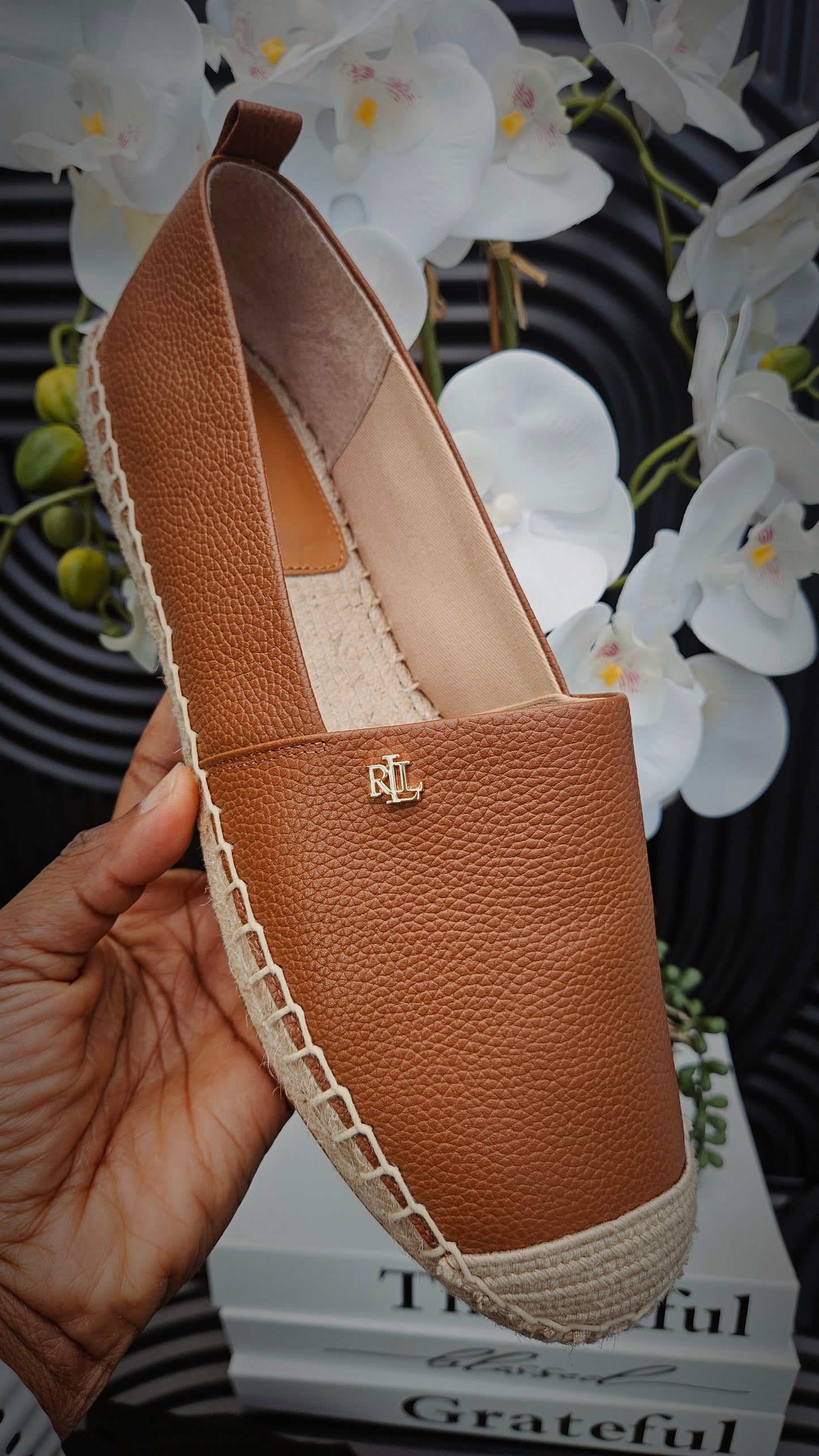 RL Espadrilles for Ladies in Brown- Authentic Retail Product
