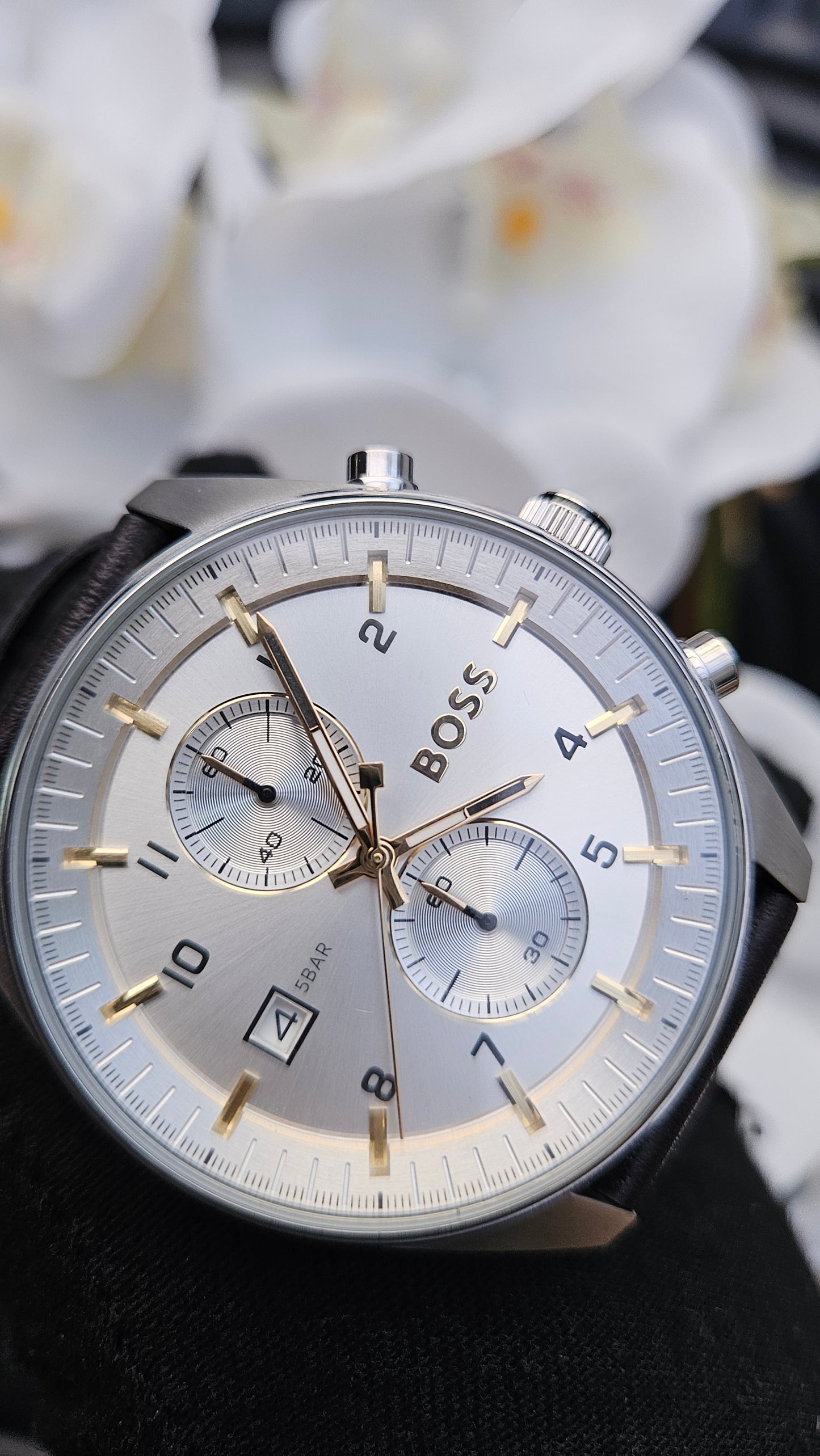 H.B Mens Leather Watch