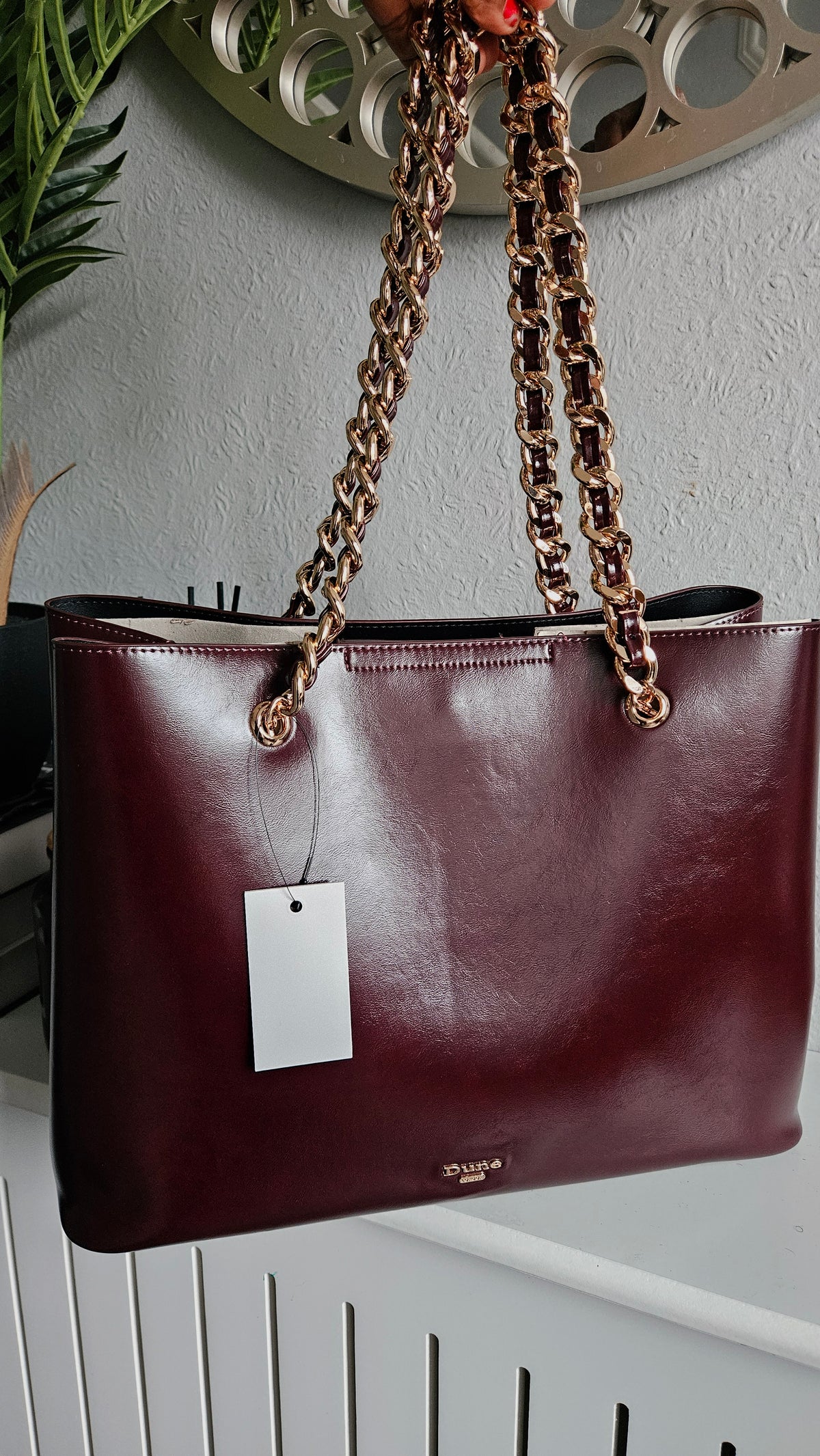 DUNE Burgundy Shoulder Bag