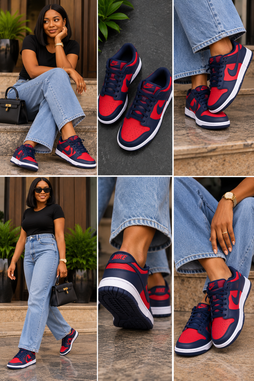 NIKE Sneakers in Red and Blue