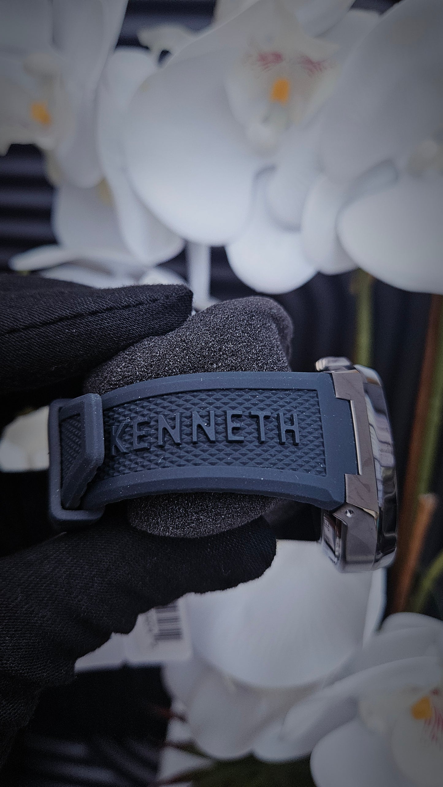 Kenneth Cole Navy & Gunmetal Tone Automatic Skeleton Watch