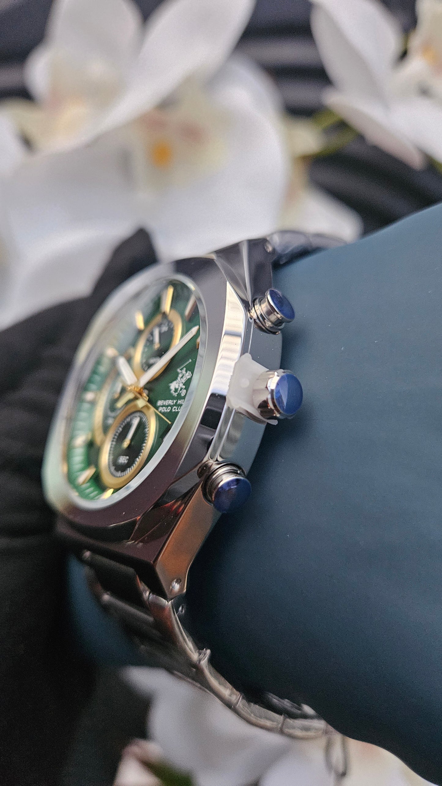 Beverly Hills Polo Club Men's Watch with Green Dial